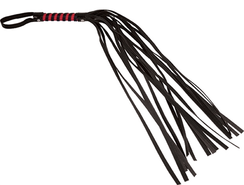 sex and mischief stripe flogger red and black 