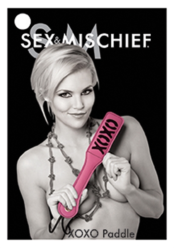 sex and mischief xoxo paddle pink 