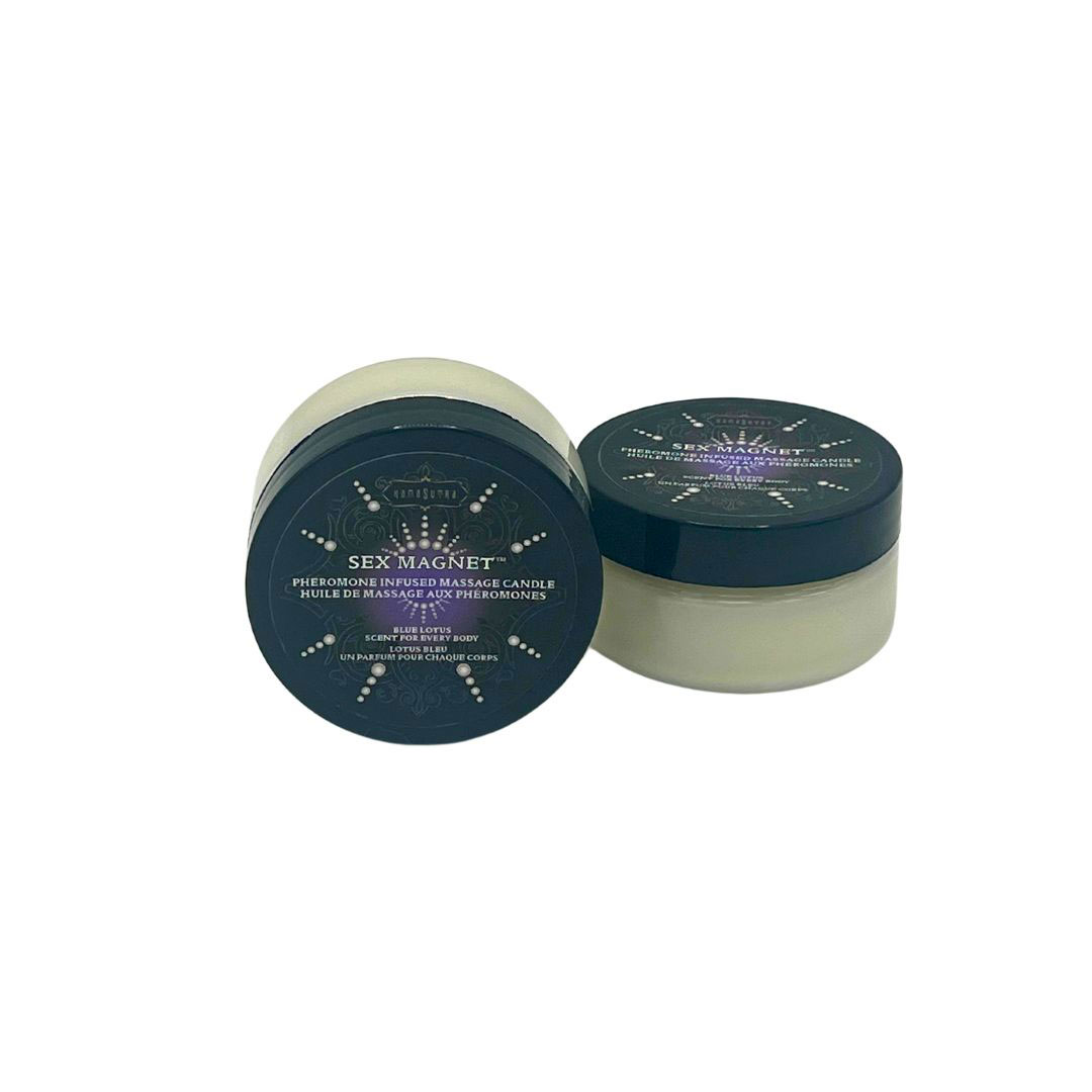 sex magnet blue lotus pheromone massage candle 