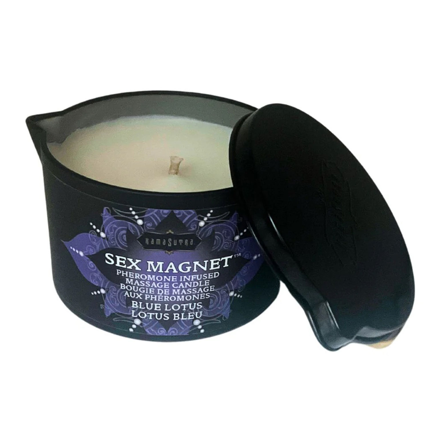 sex magnet blue lotus pheromone massage candle oz 