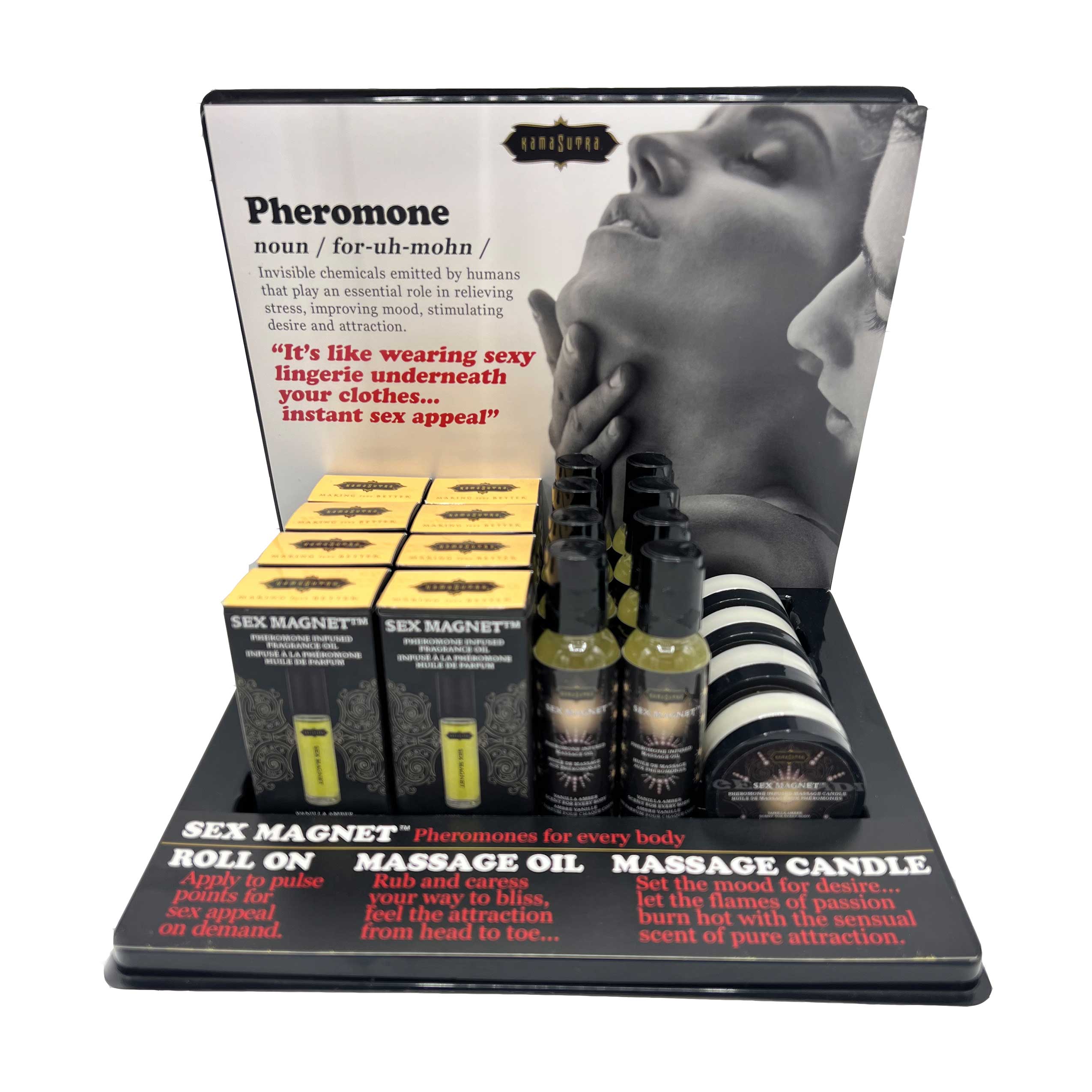 sex magnet pheromone prepack display 