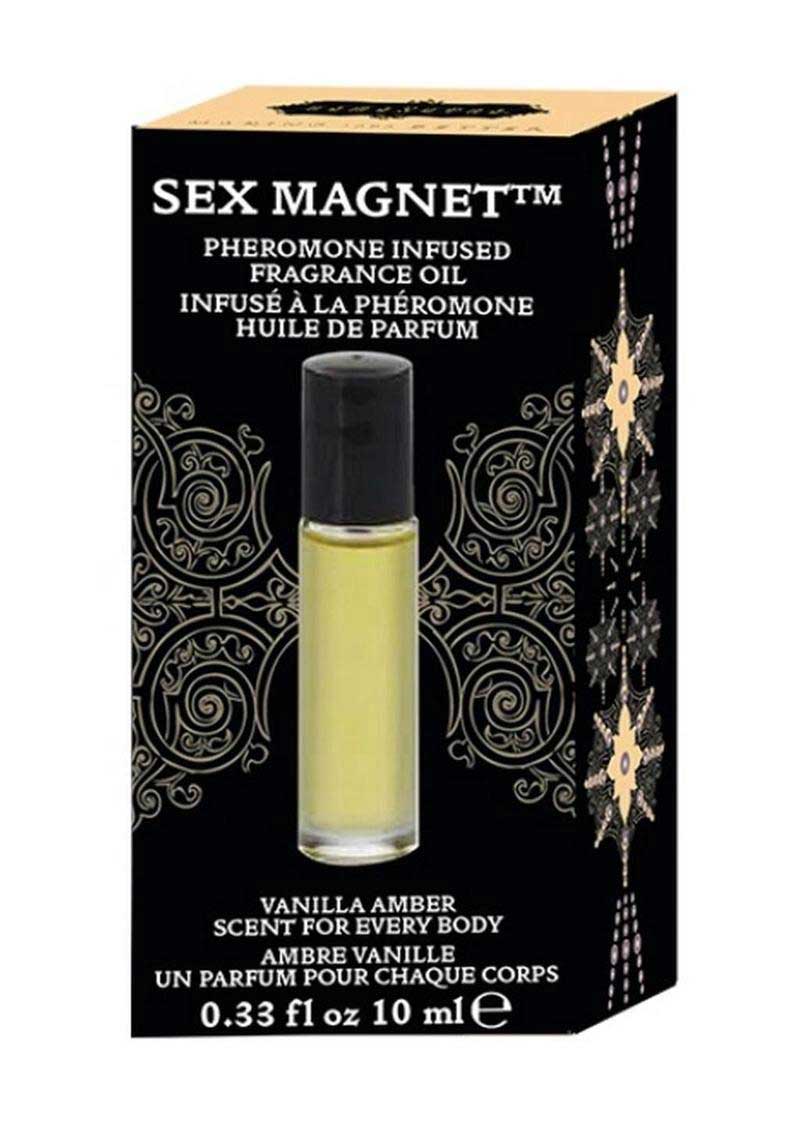 sex magnet pheromone roll on vanilla amber .  oz 