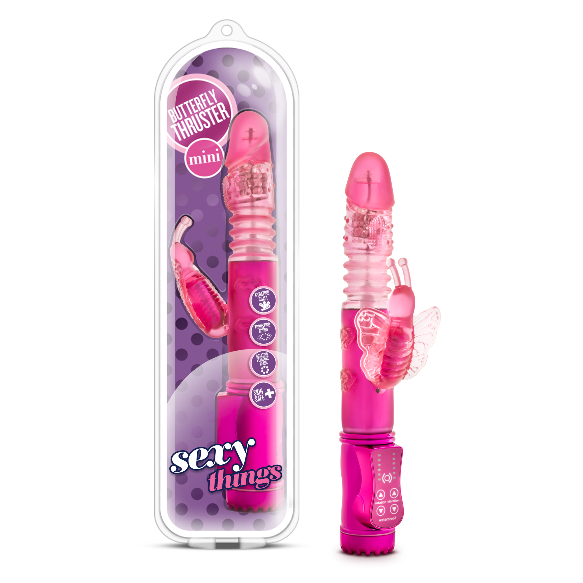 sexy things butterfly thruster mini fuchsia 