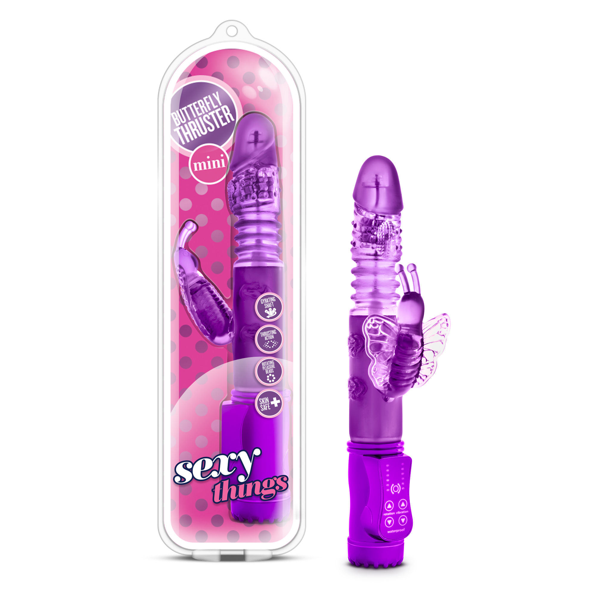 sexy things butterfly thruster mini purple 