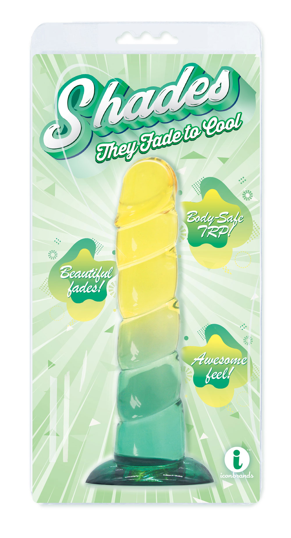 shades . swirl jelly tpr gradient dong yellow and mint 