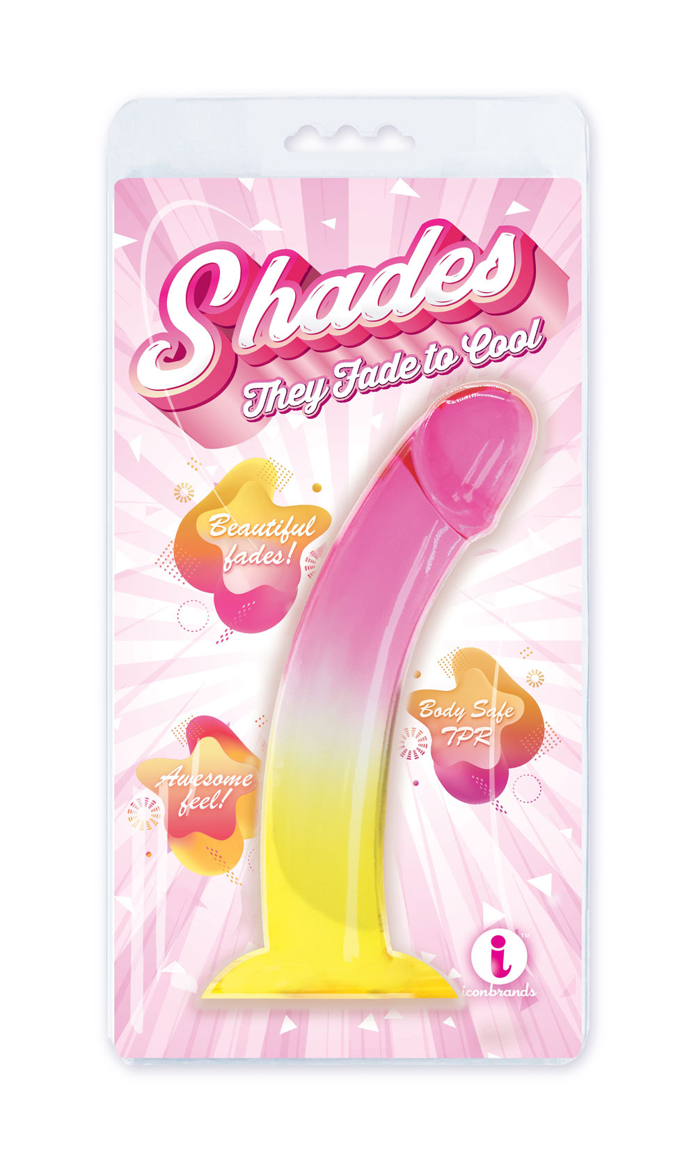 shades . smoothie jelly tpr gradient dong pink and yellow 