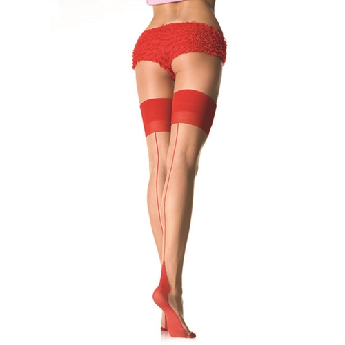 sheer  tone stockings one size nude red 