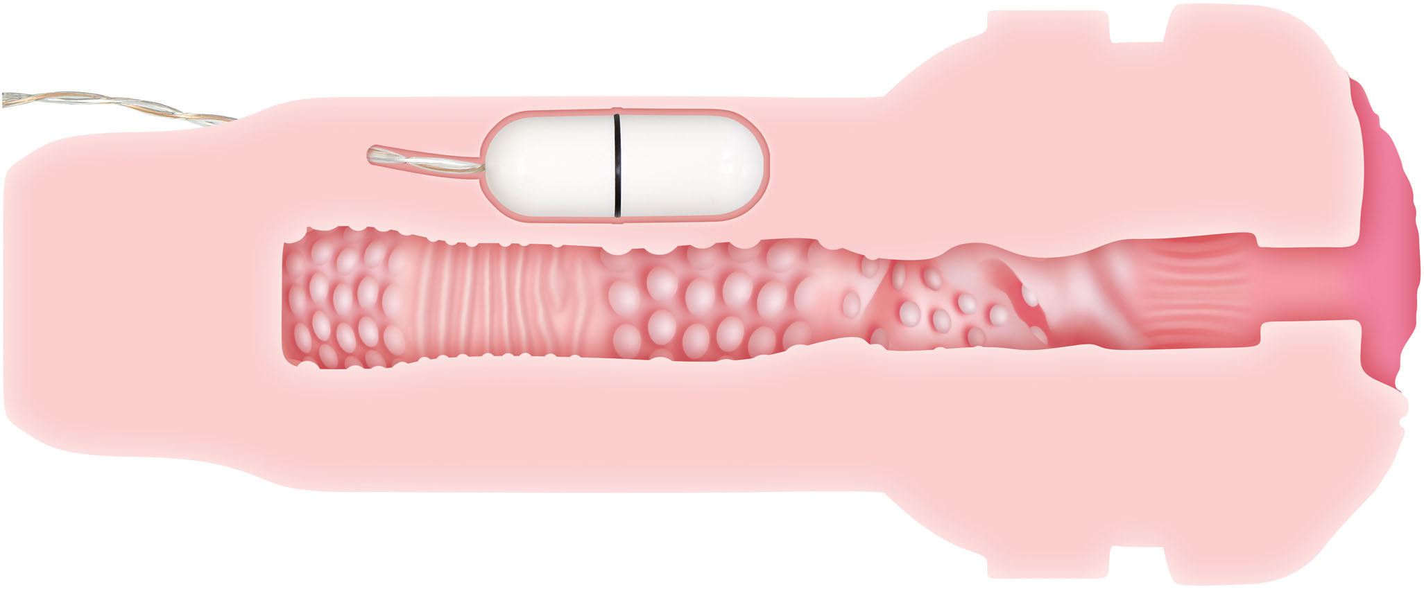 shell shock rechargeable vibrating stroker 