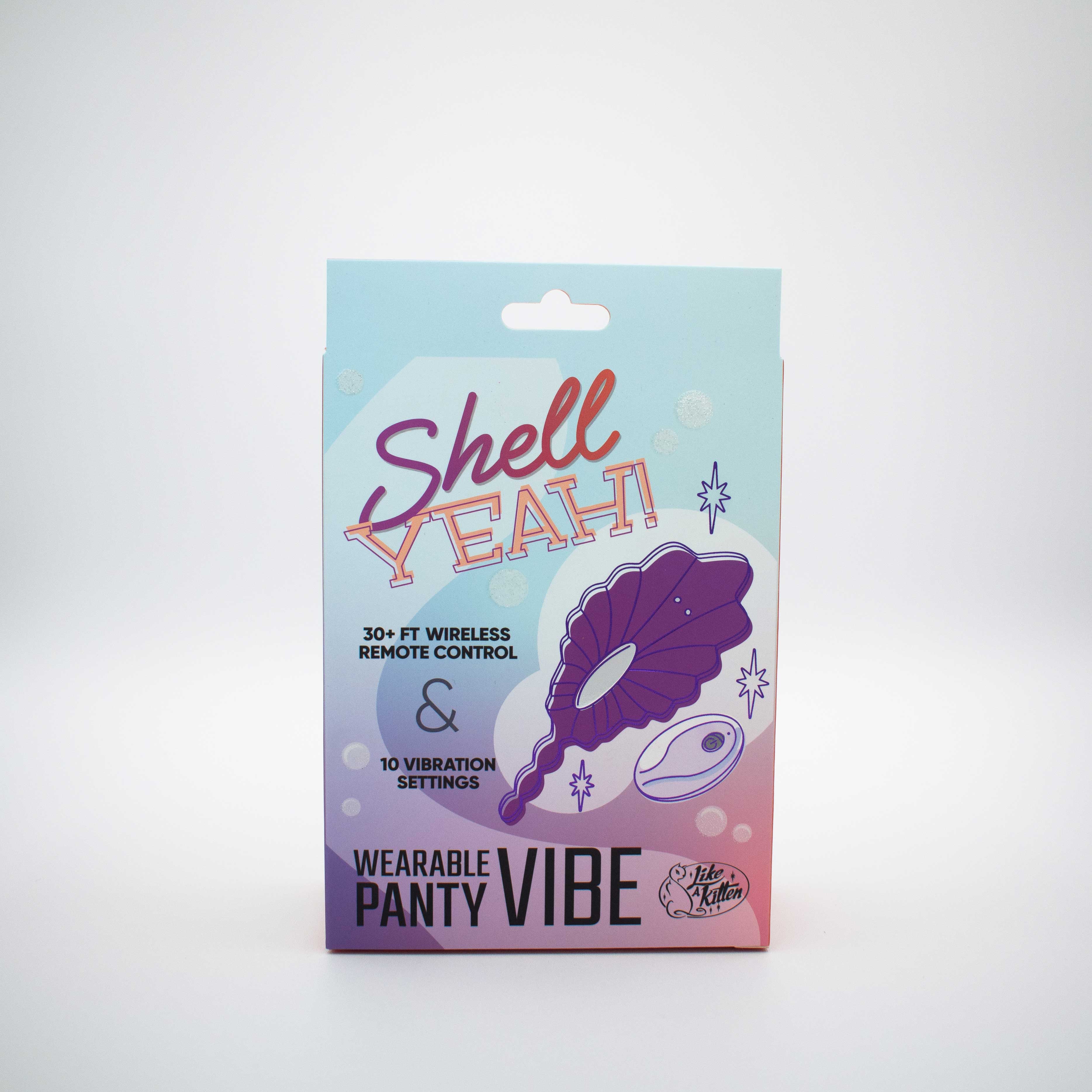 shell yeah! remote controlled wearable panty  vibrator purple 