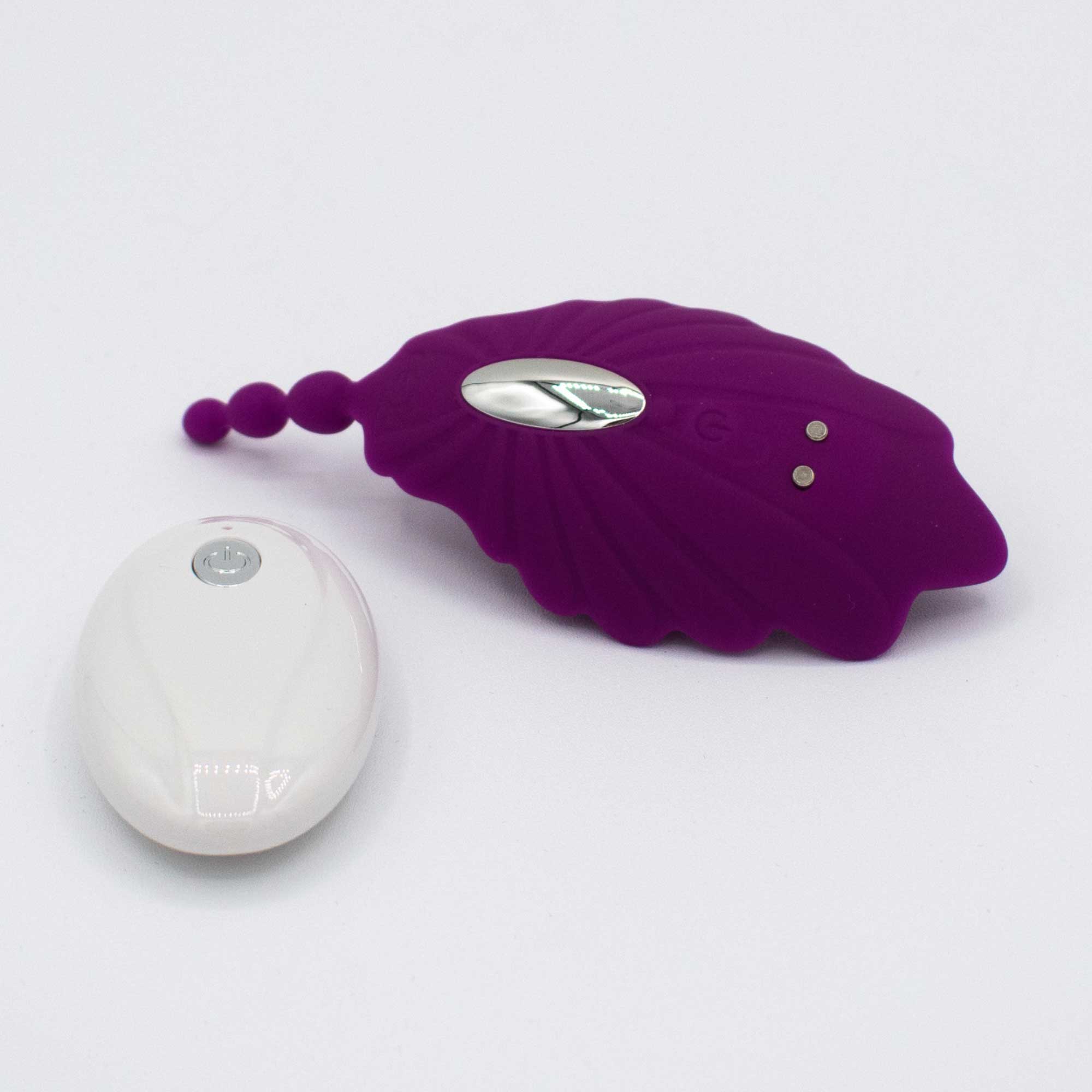 shell yeah! remote controlled wearable panty  vibrator purple 