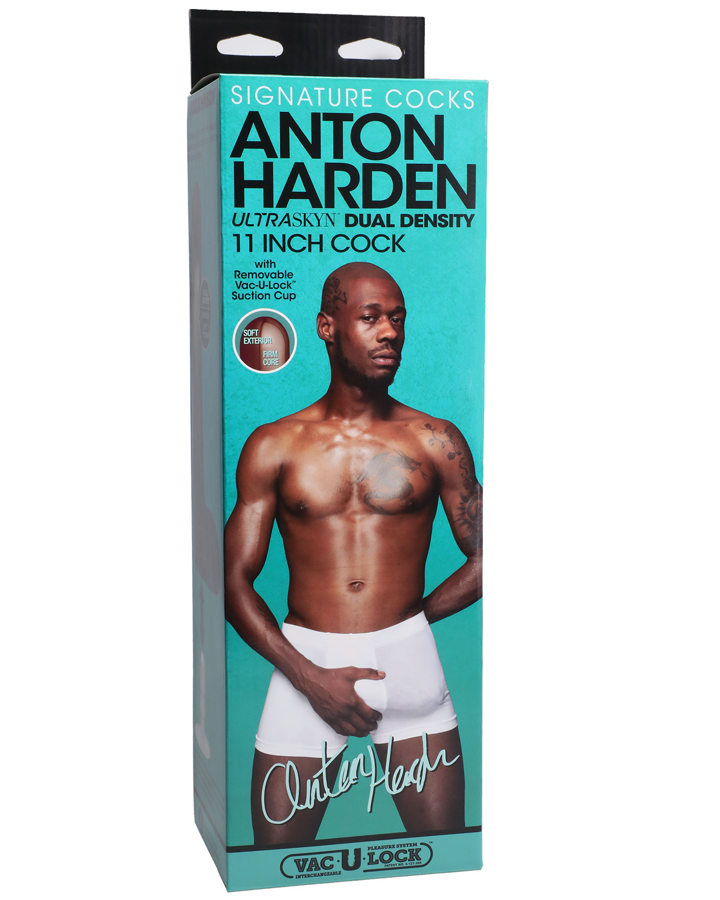 signature cocks anton harden  inch  ultraskyn cock with removable vac u lock suction  cup 