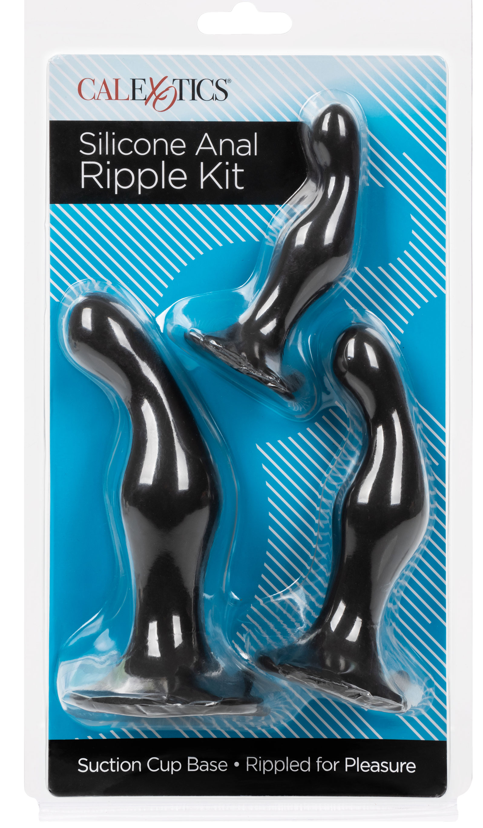 silicone anal ripple kit black 