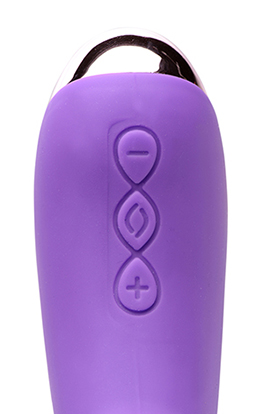 silicone beaded vibrator violet 