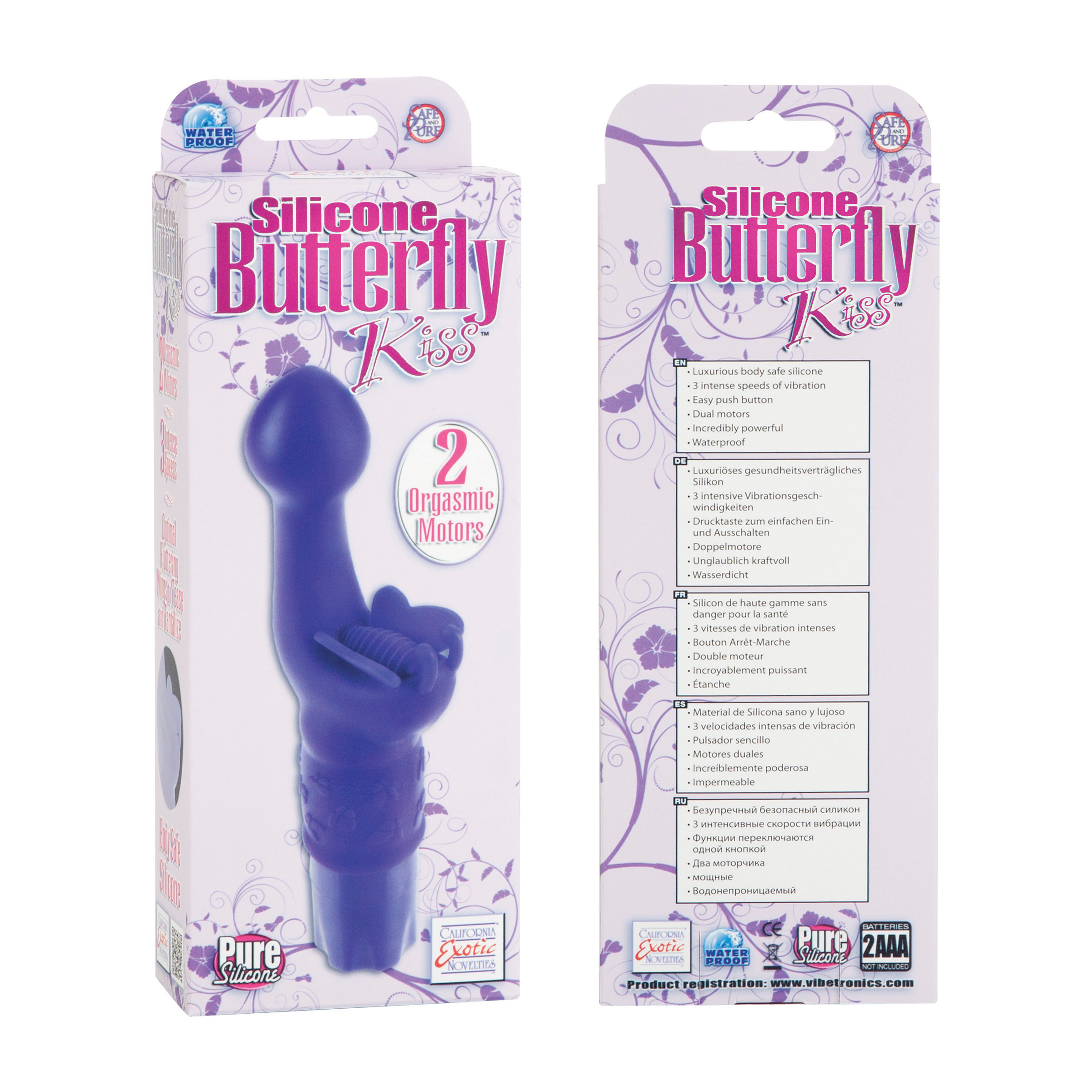 silicone butterfly kiss purple 