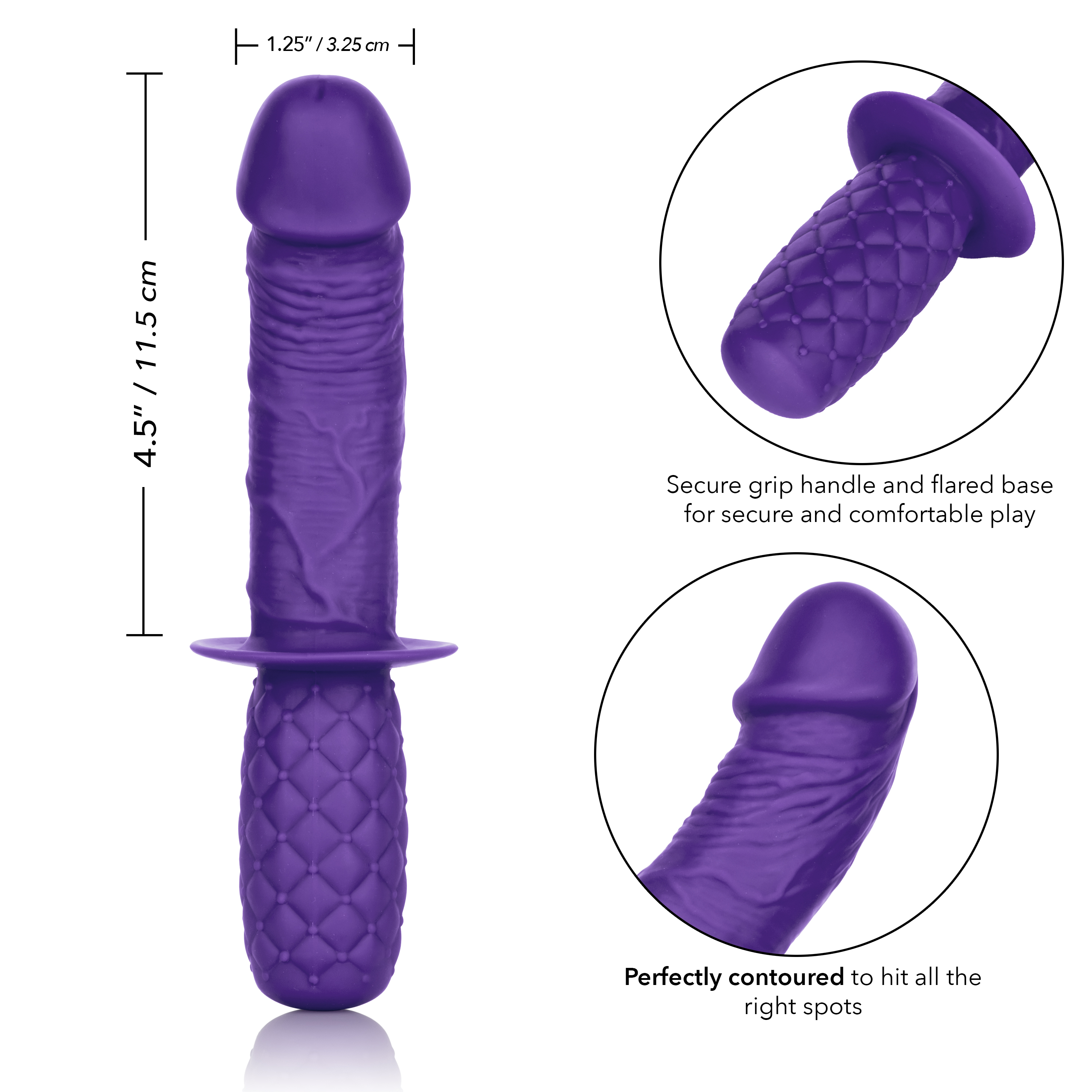 silicone grip thruster purple 