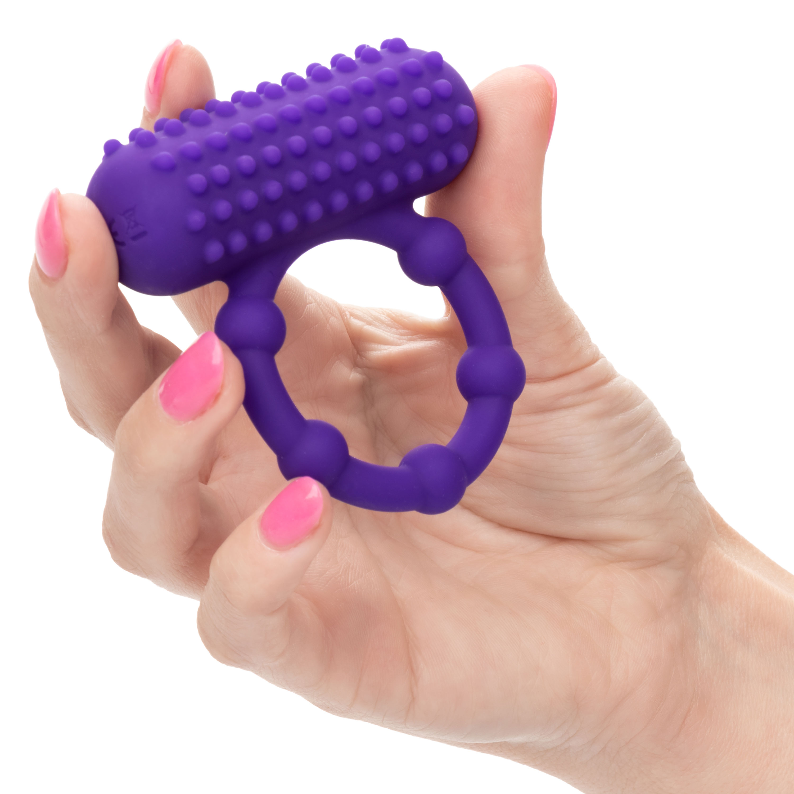 silicone rechargeable  bead maximus ring purple 