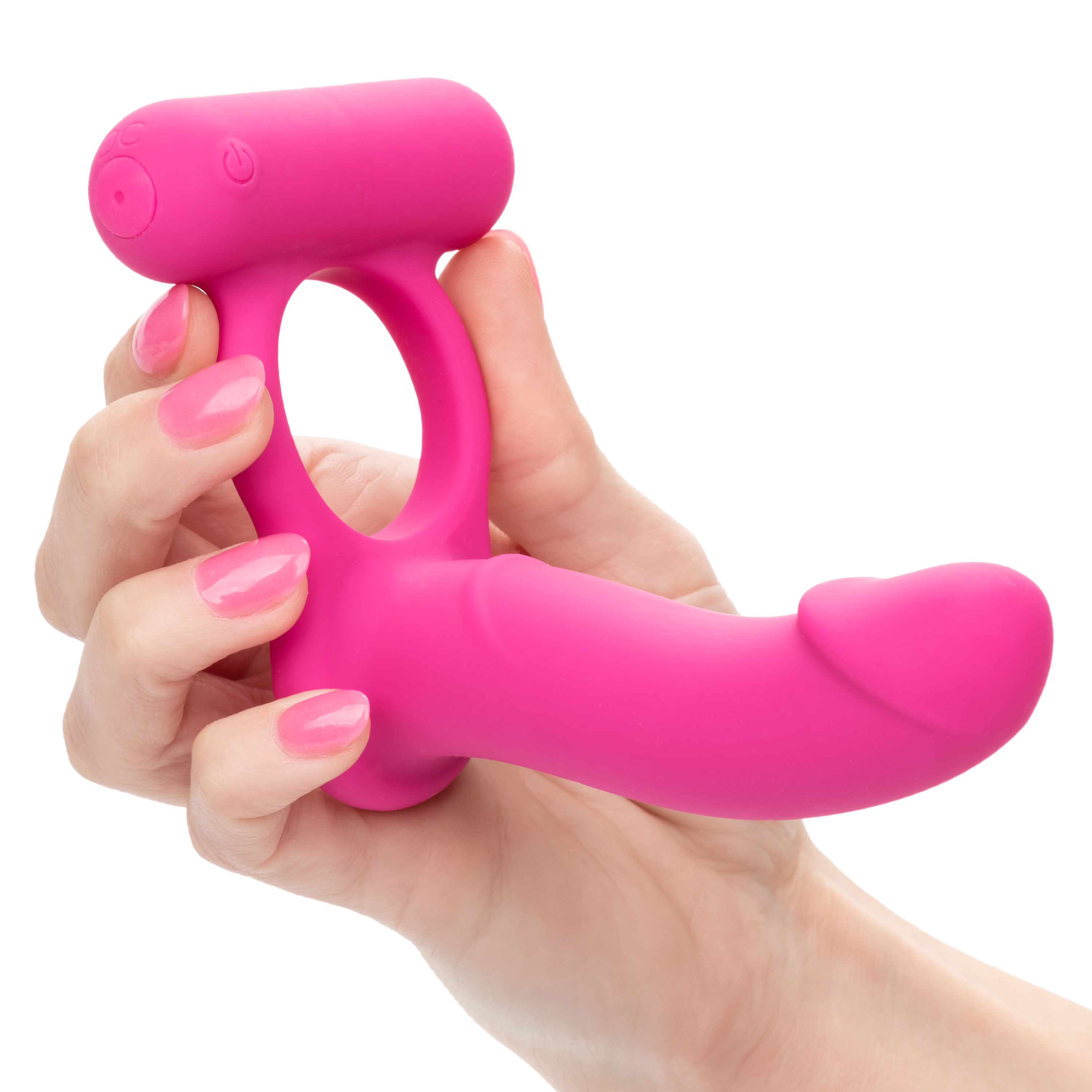 silicone rechargeable double diver pink 