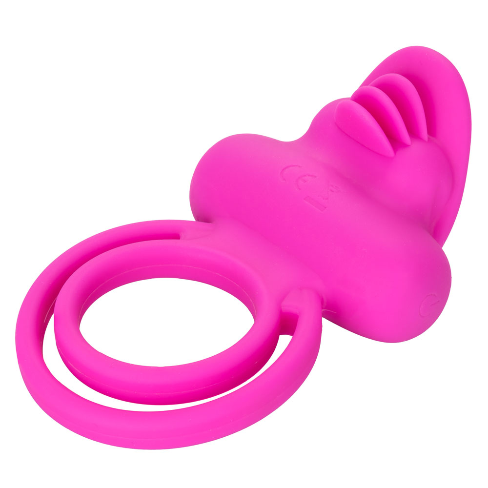 silicone rechargeable dual clit flicker enhancer 