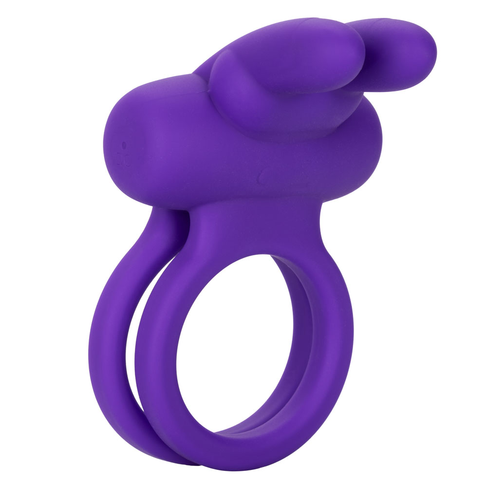 silicone rechargeable dual rockin rabbit  enhancer 