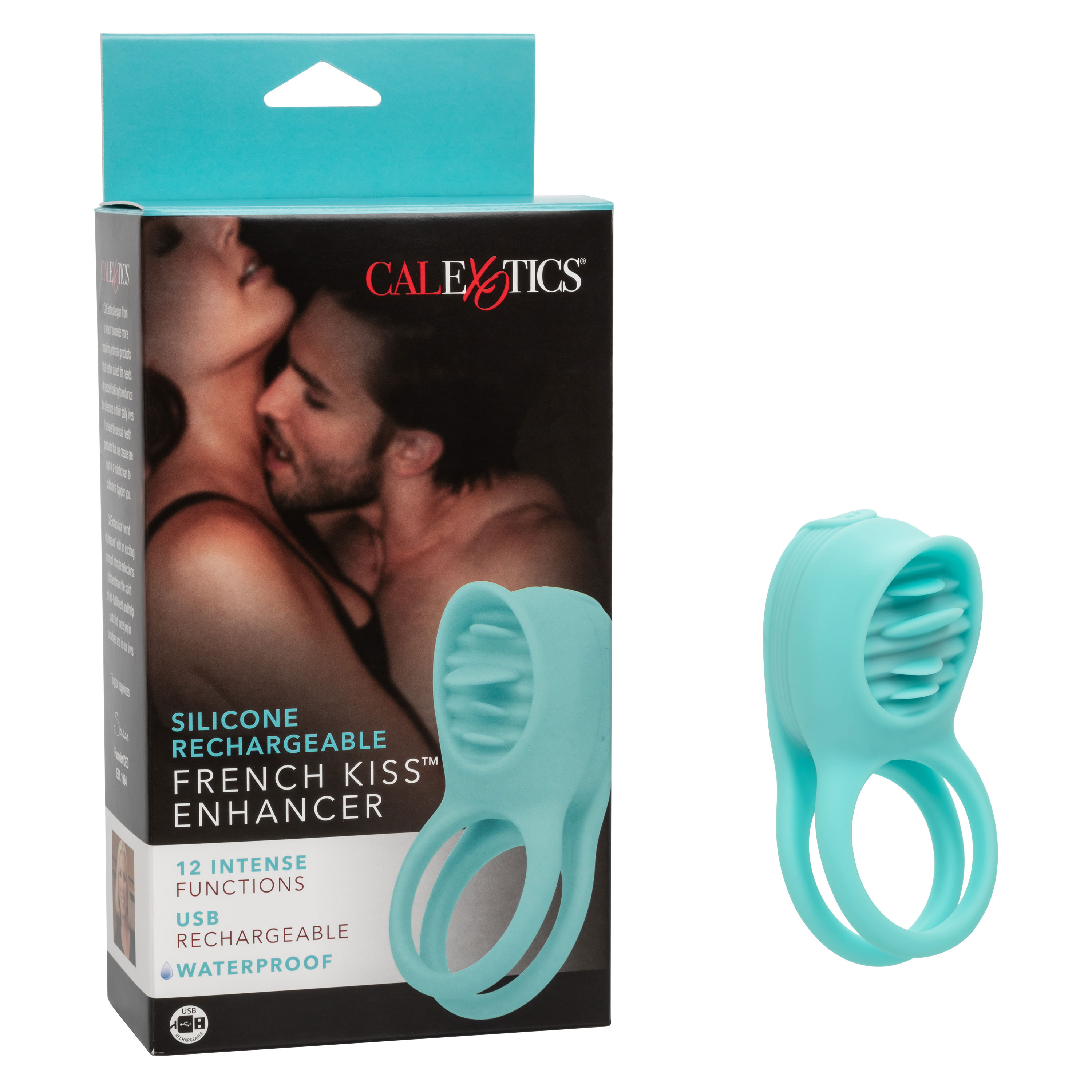 silicone rechargeable french kiss enhancer 