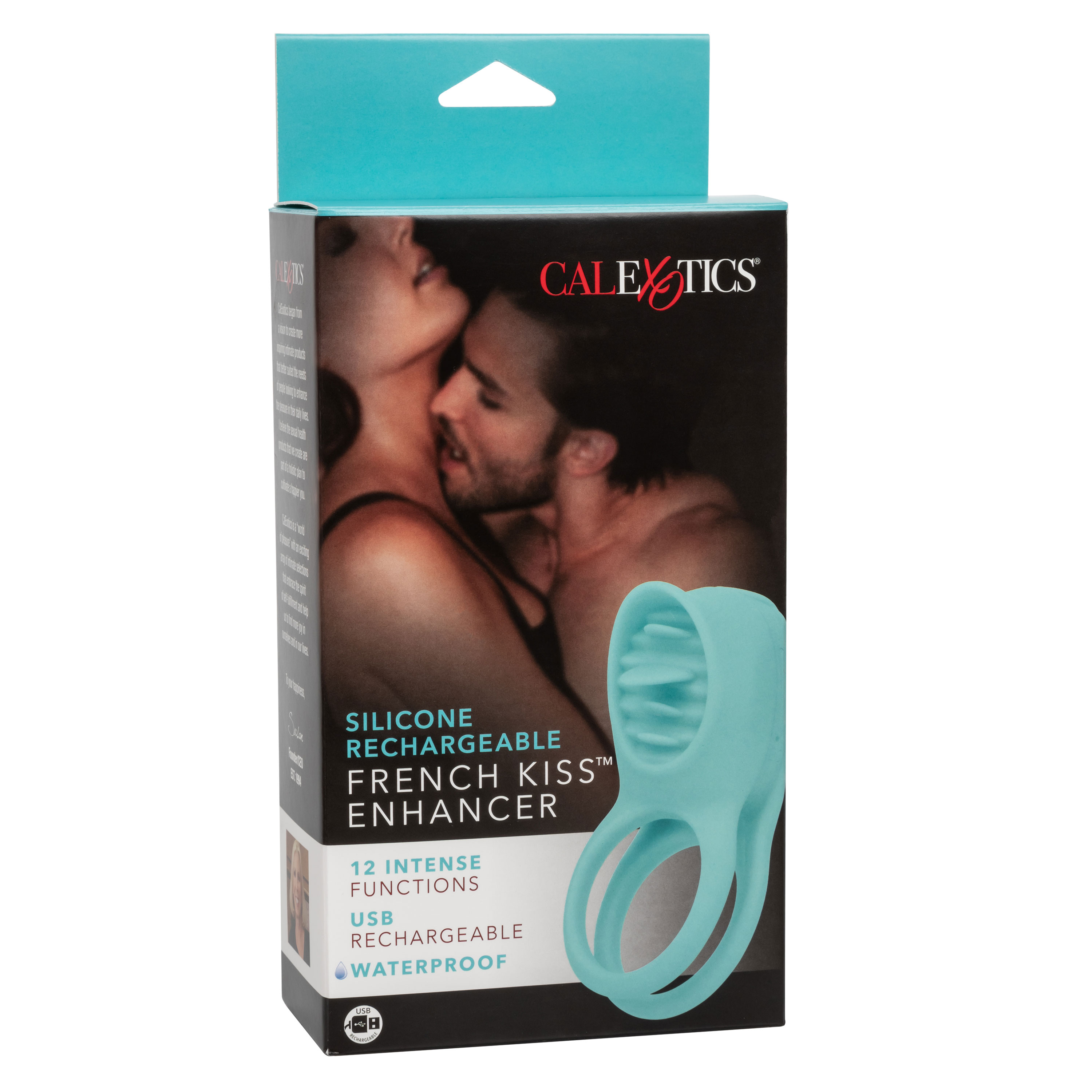 silicone rechargeable french kiss enhancer 