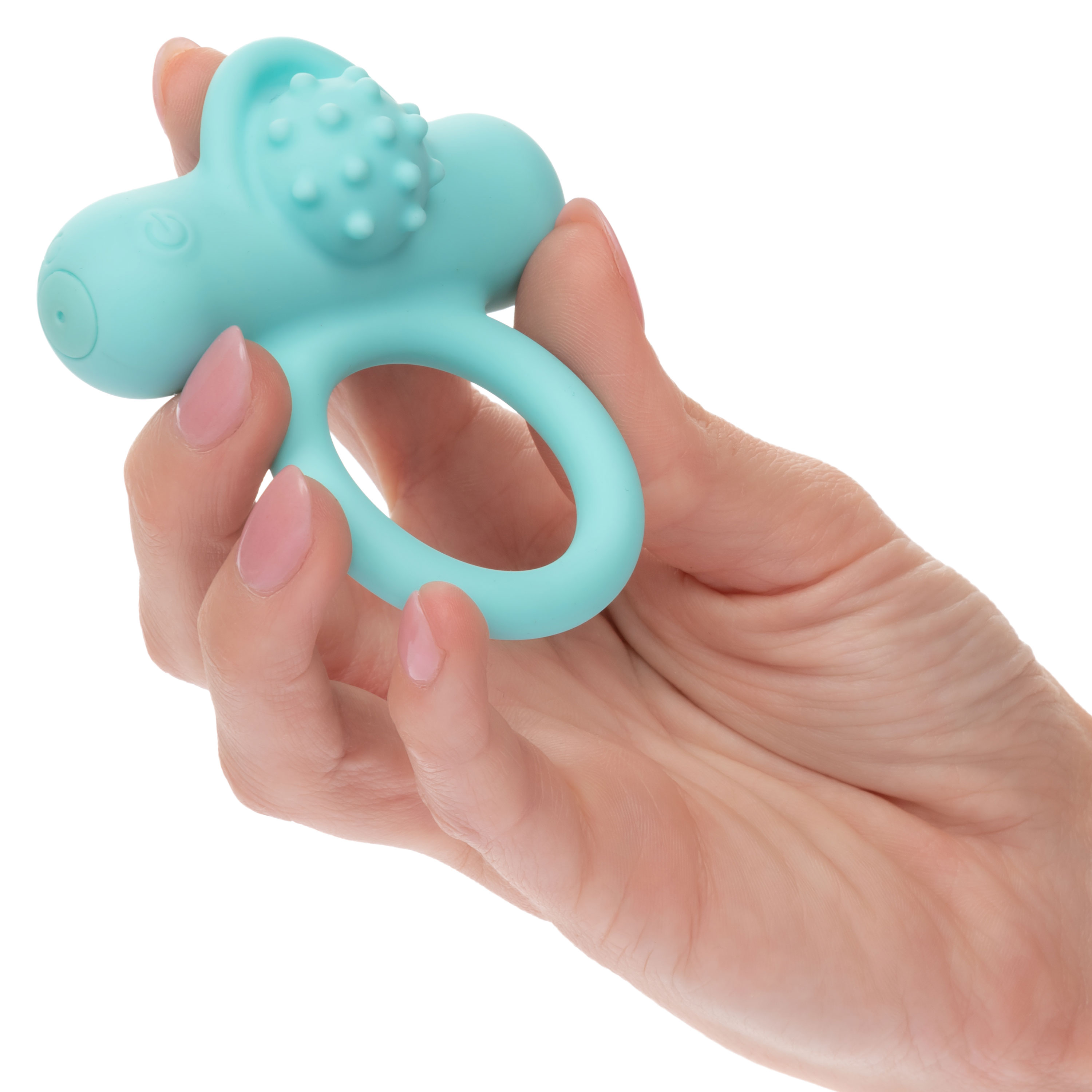 silicone rechargeable nubby lovers delight blue 