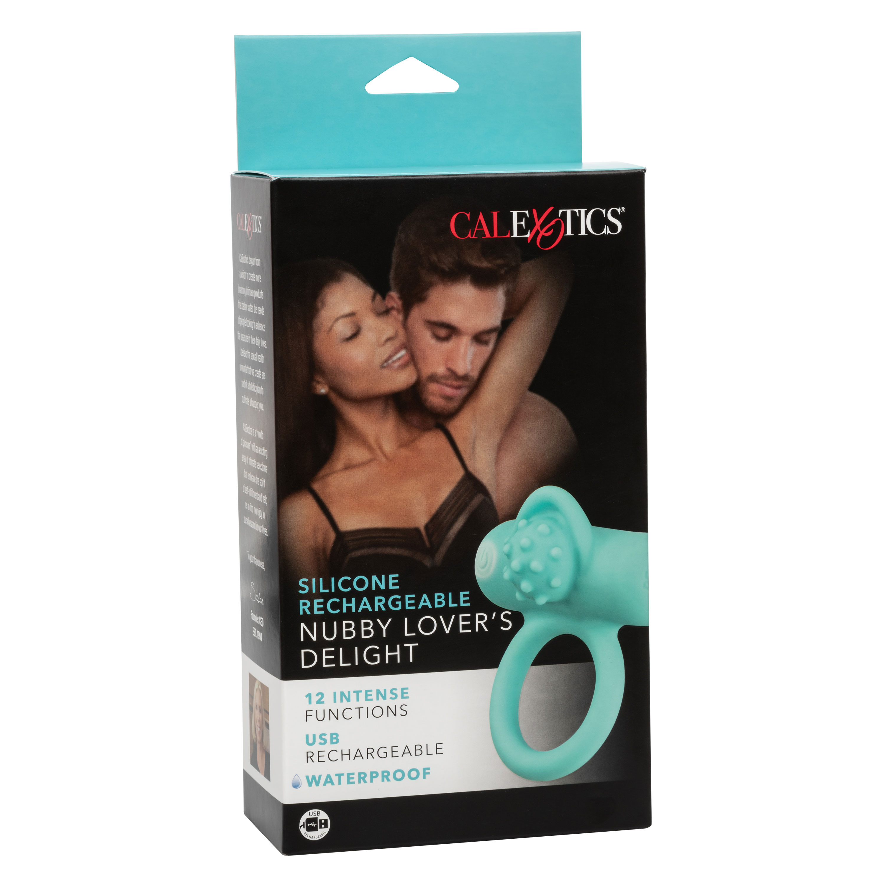 silicone rechargeable nubby lovers delight blue 