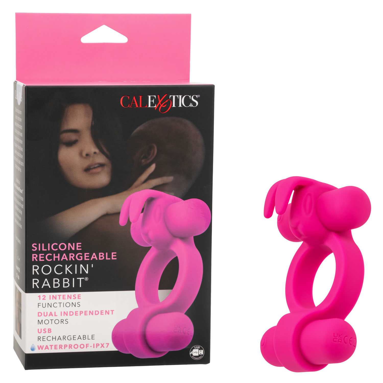 silicone rechargeable rockin’ rabbit pink 