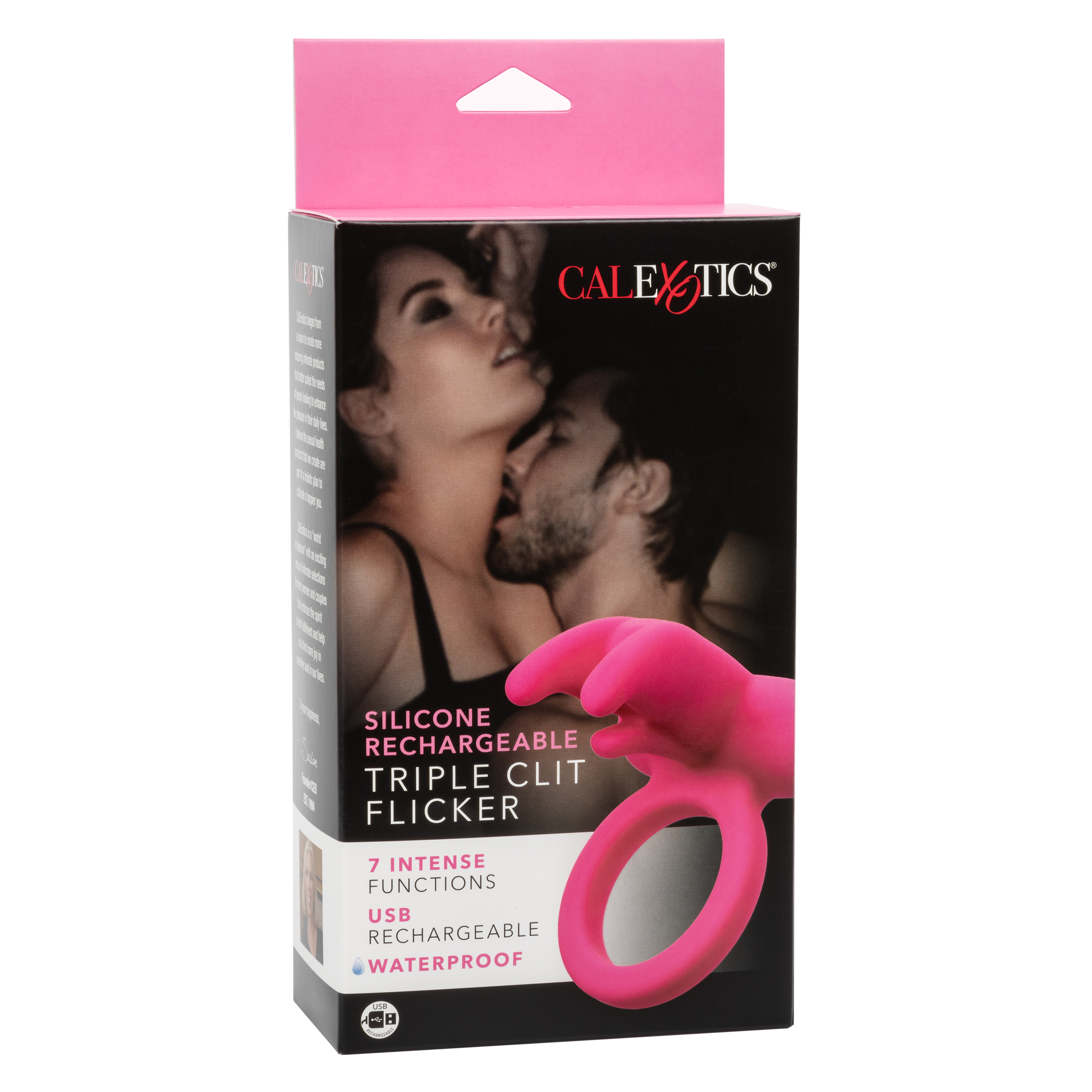 silicone rechargeable triple clit flicker 