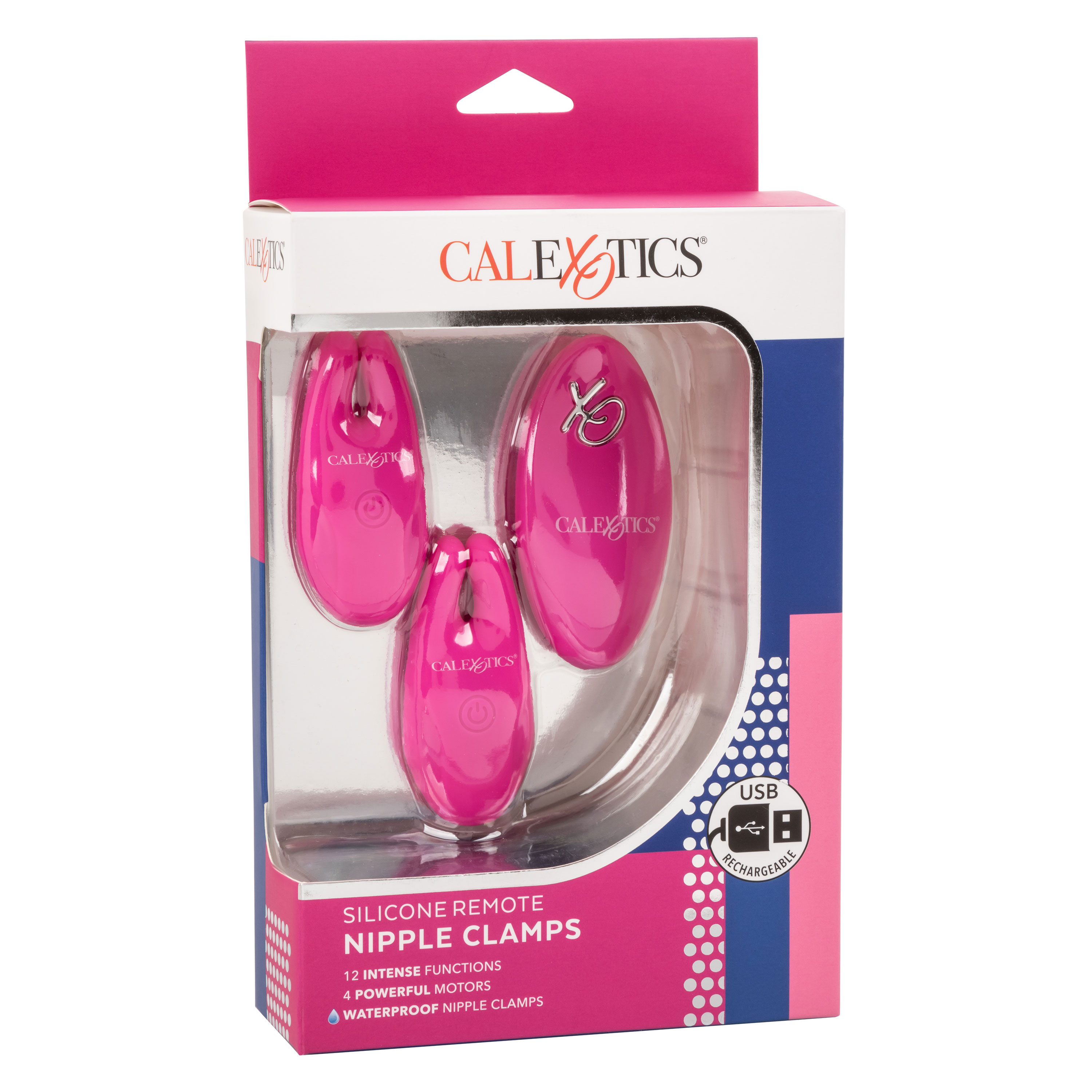 silicone remote nipple clamps pink 