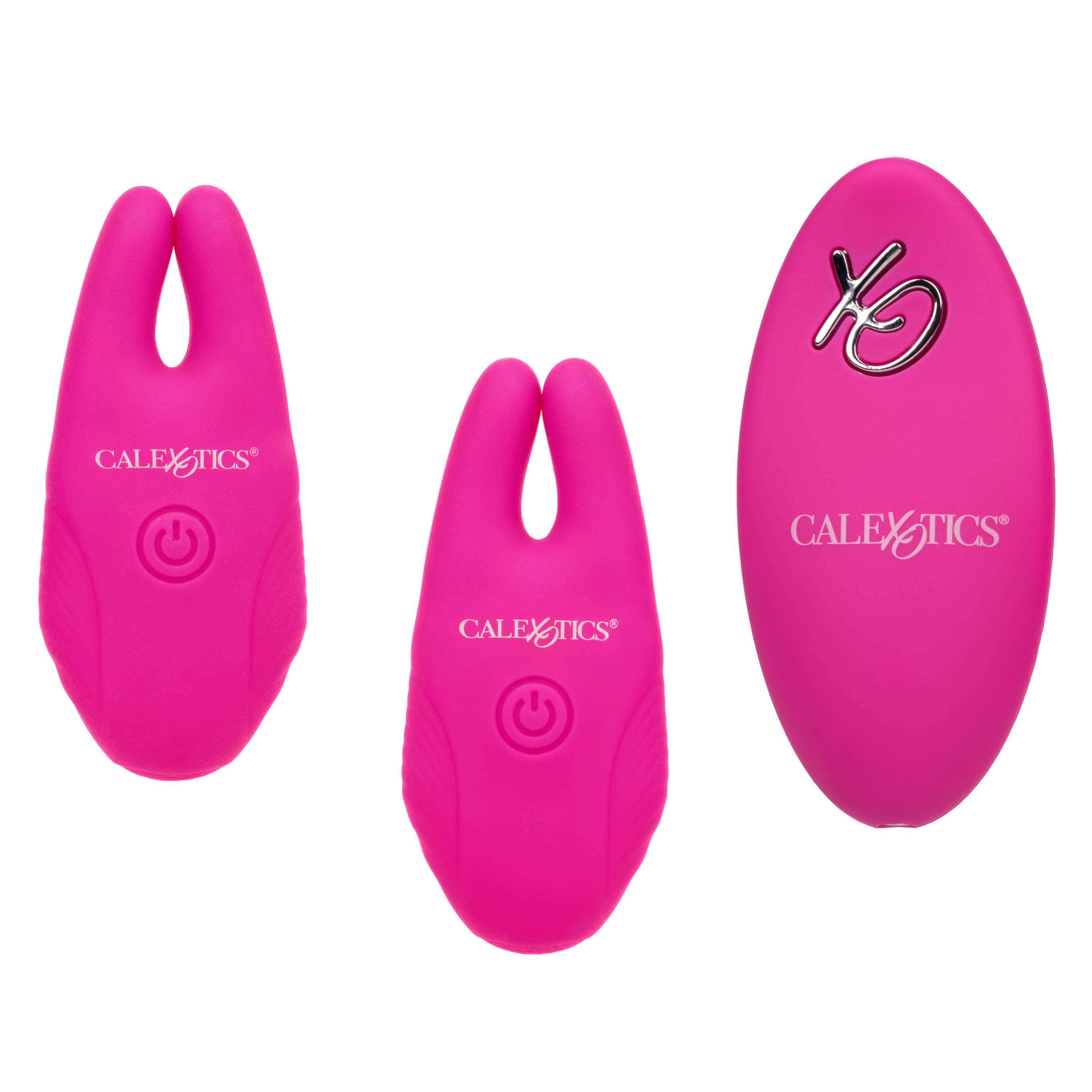 silicone remote nipple clamps pink 