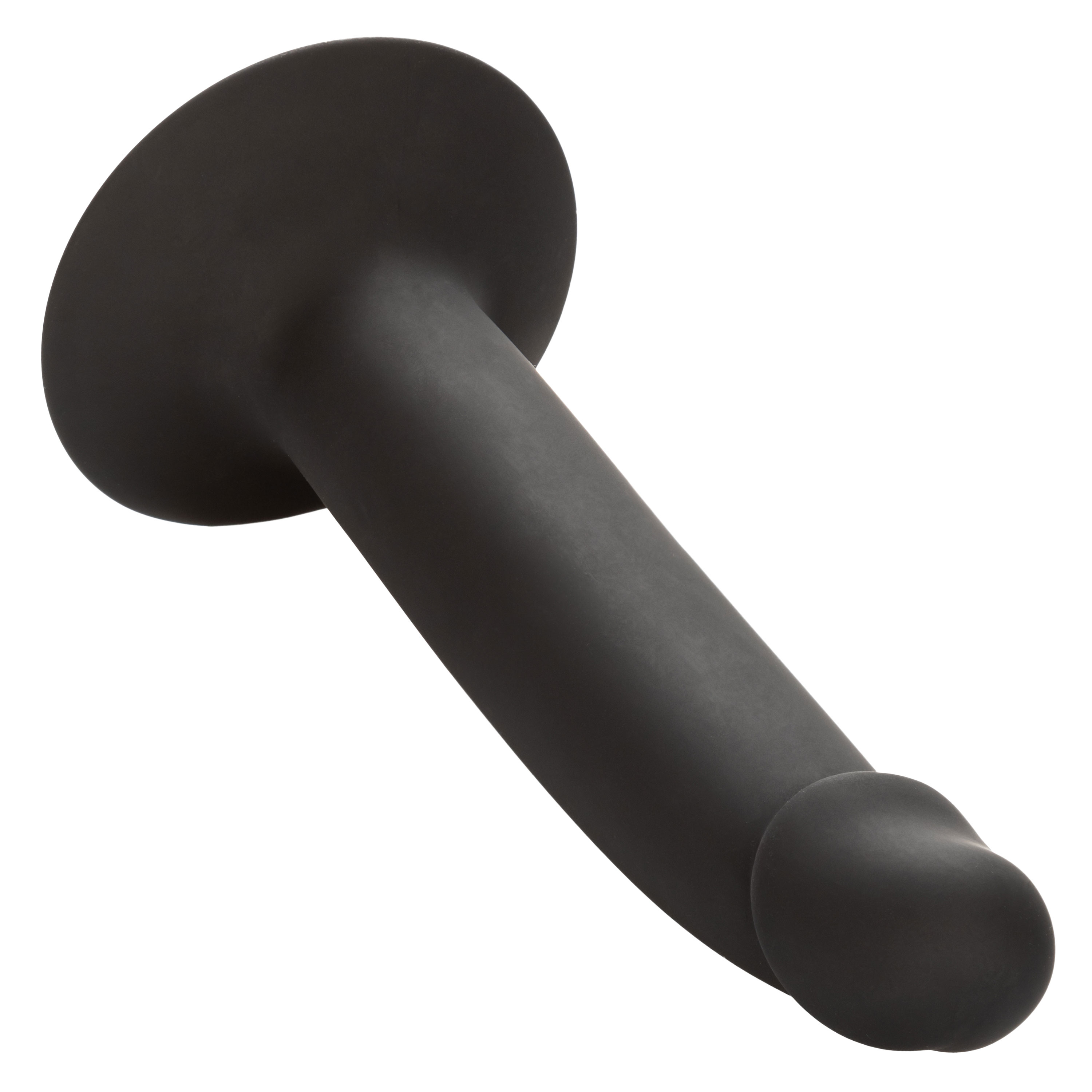 silicone slim anal stud black 