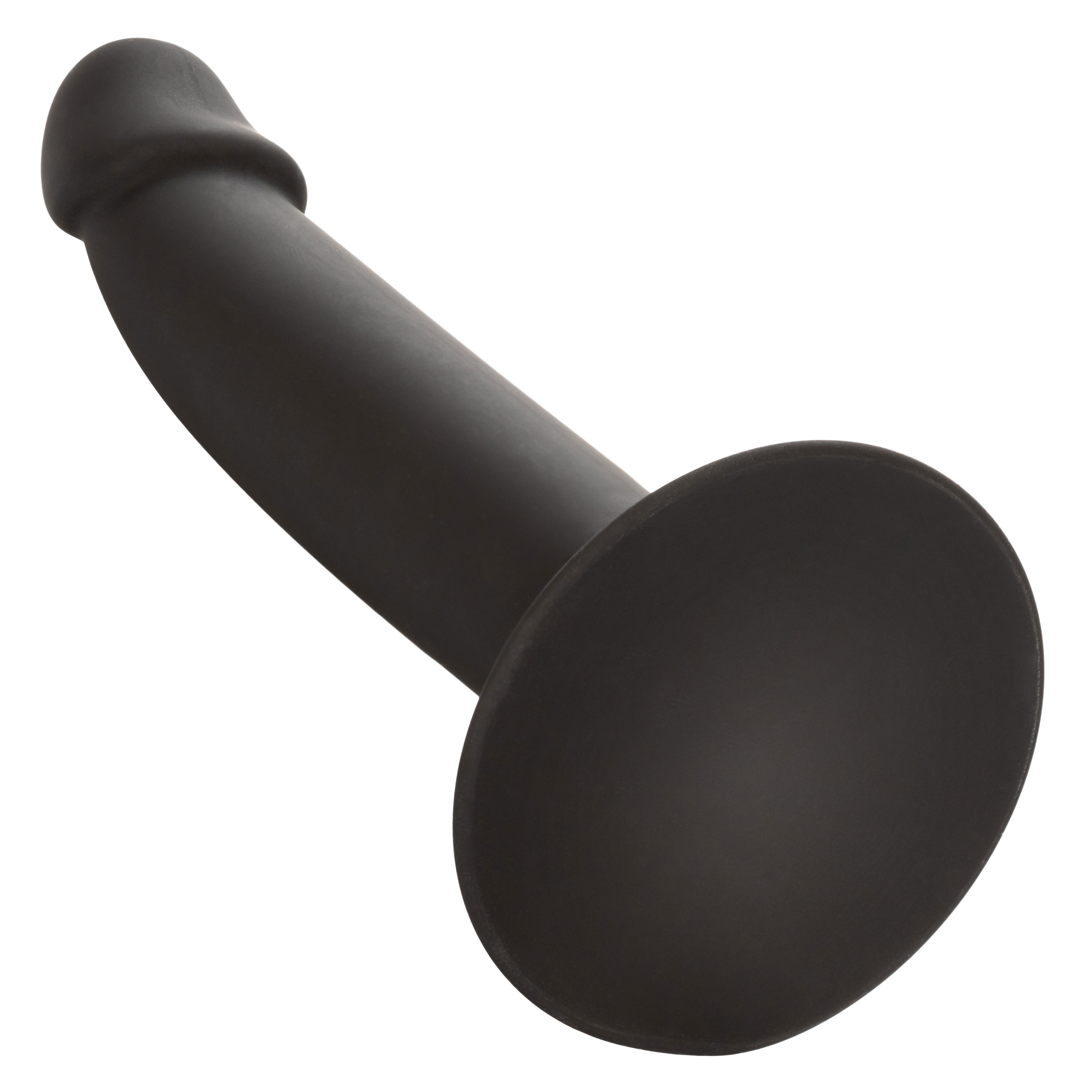 silicone slim anal stud black 