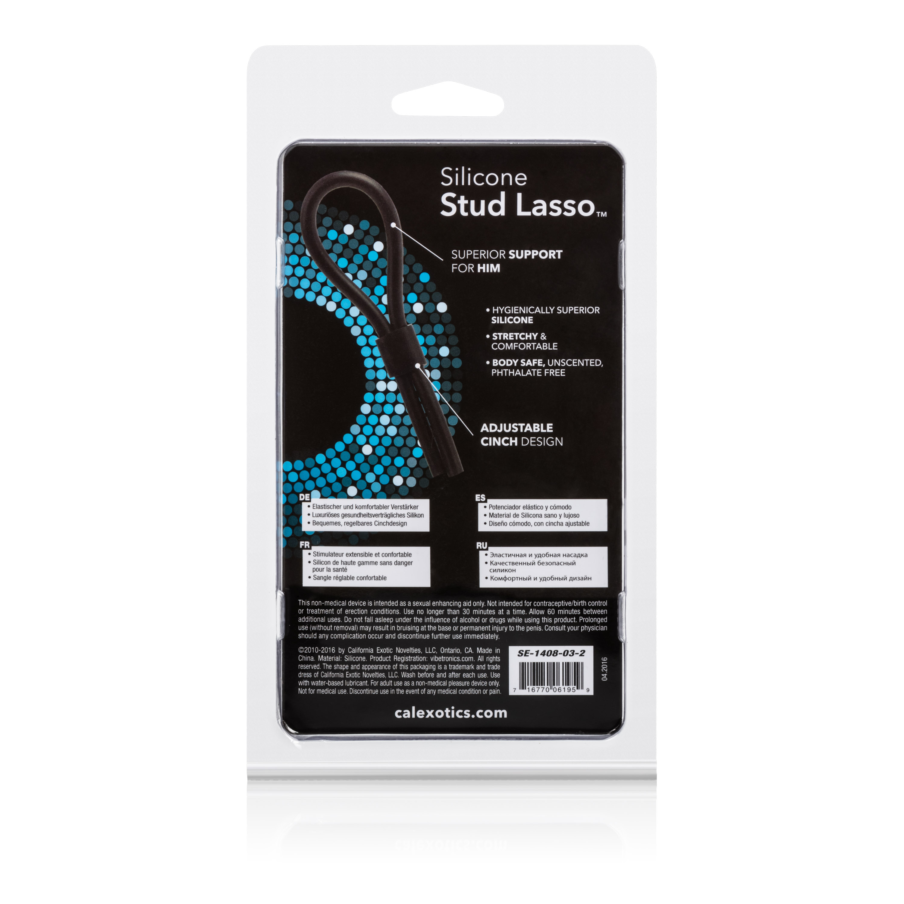 silicone stud lasso black 