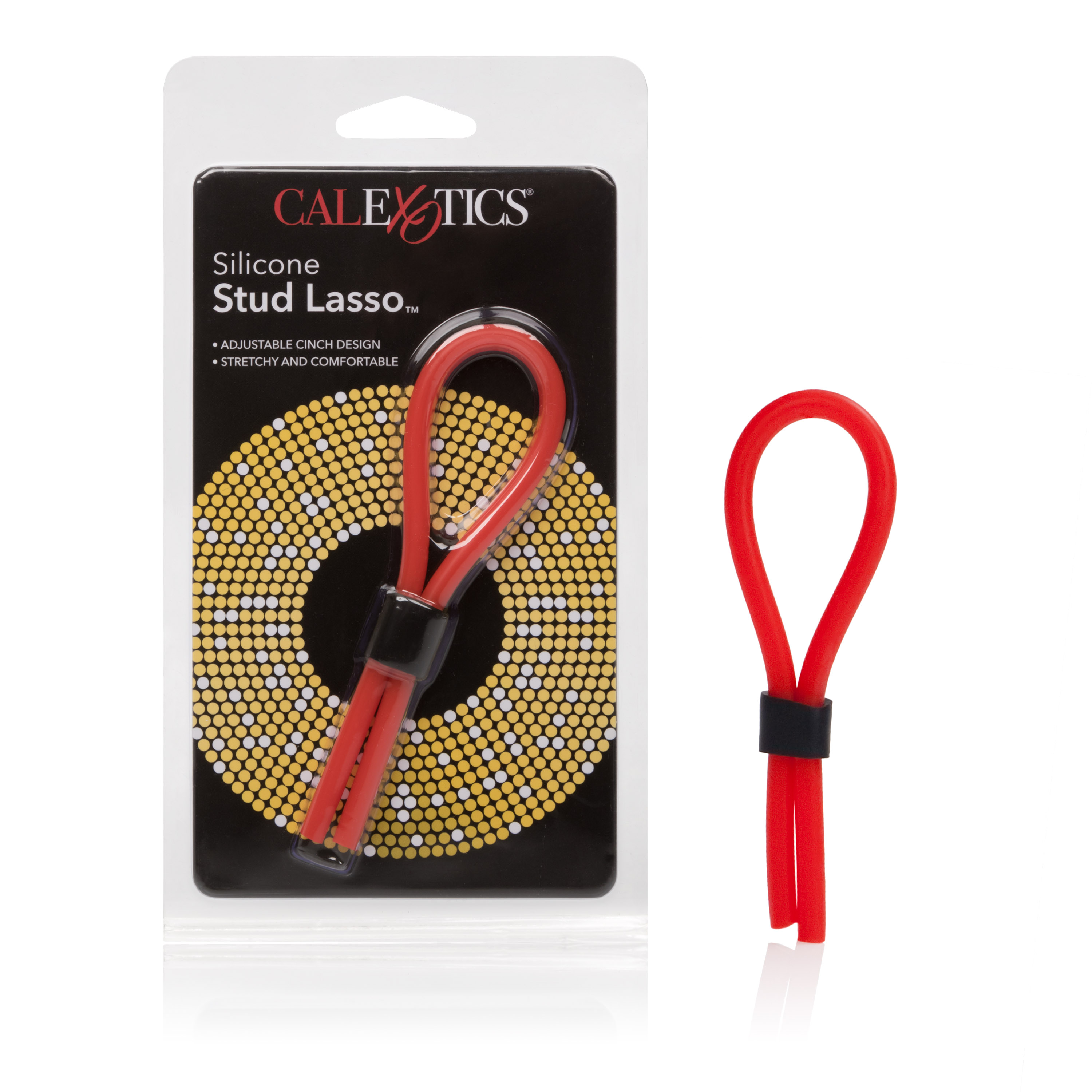 silicone stud lasso red 