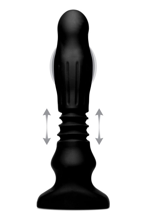 silicone swelling  thrusting plug with remote control 