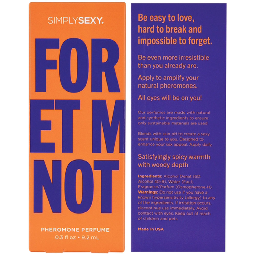 simply sexy pheromone perfume forget me not .  oz 