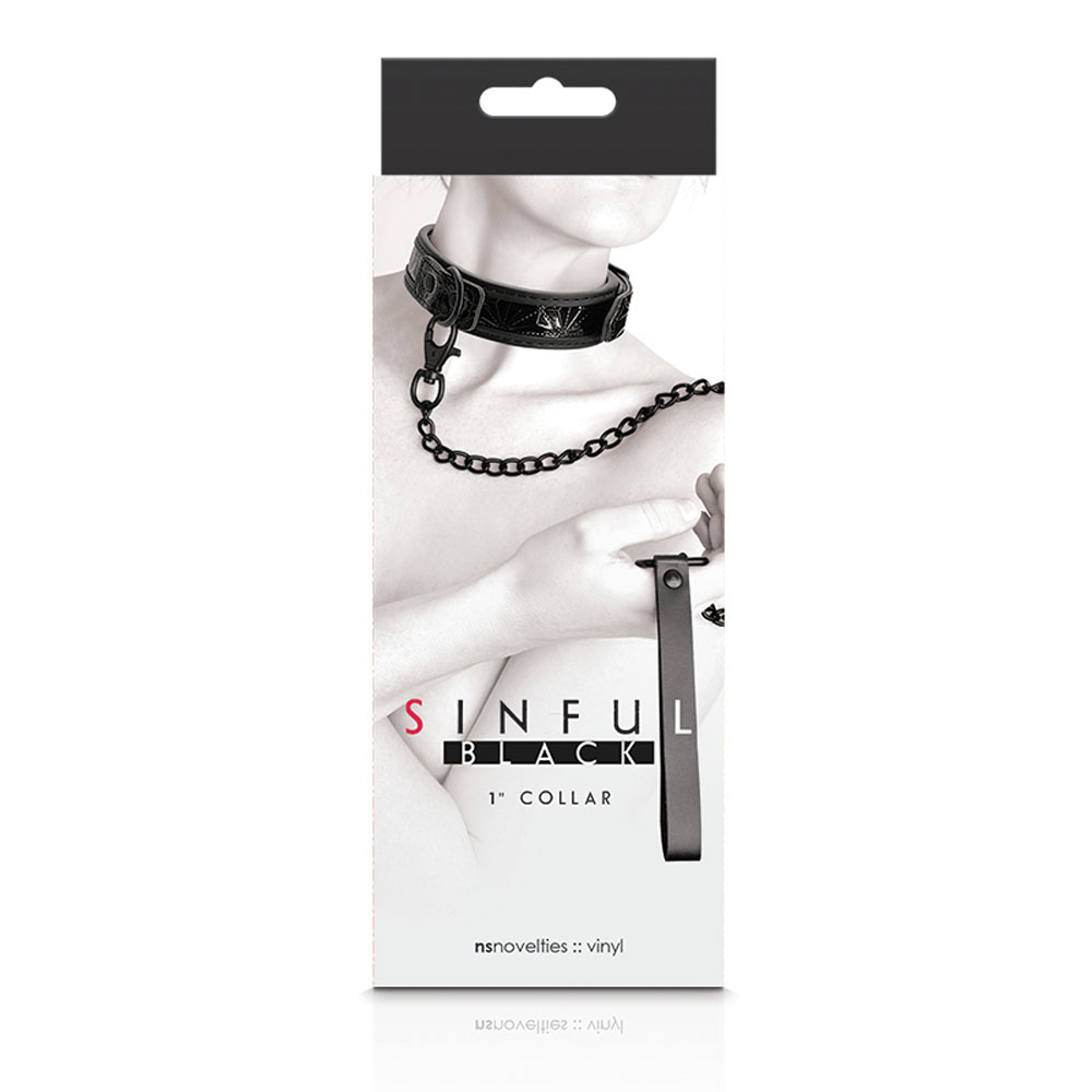 sinful  inch collar black 