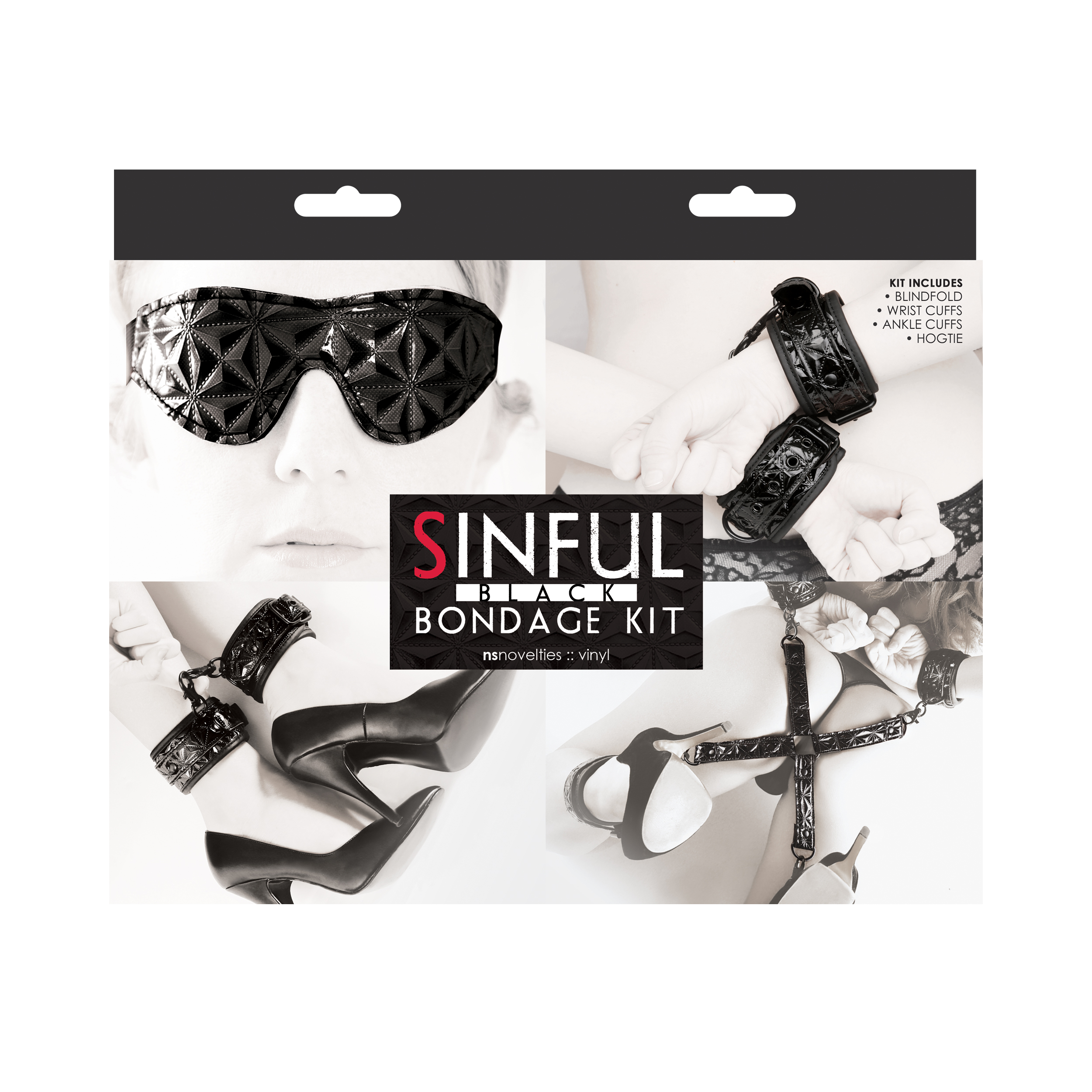 sinful bondage kit black 