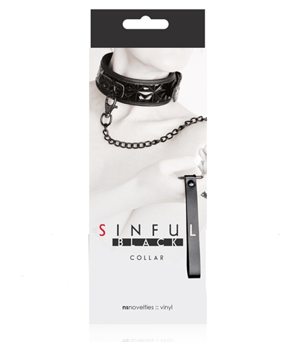 sinful collar black 