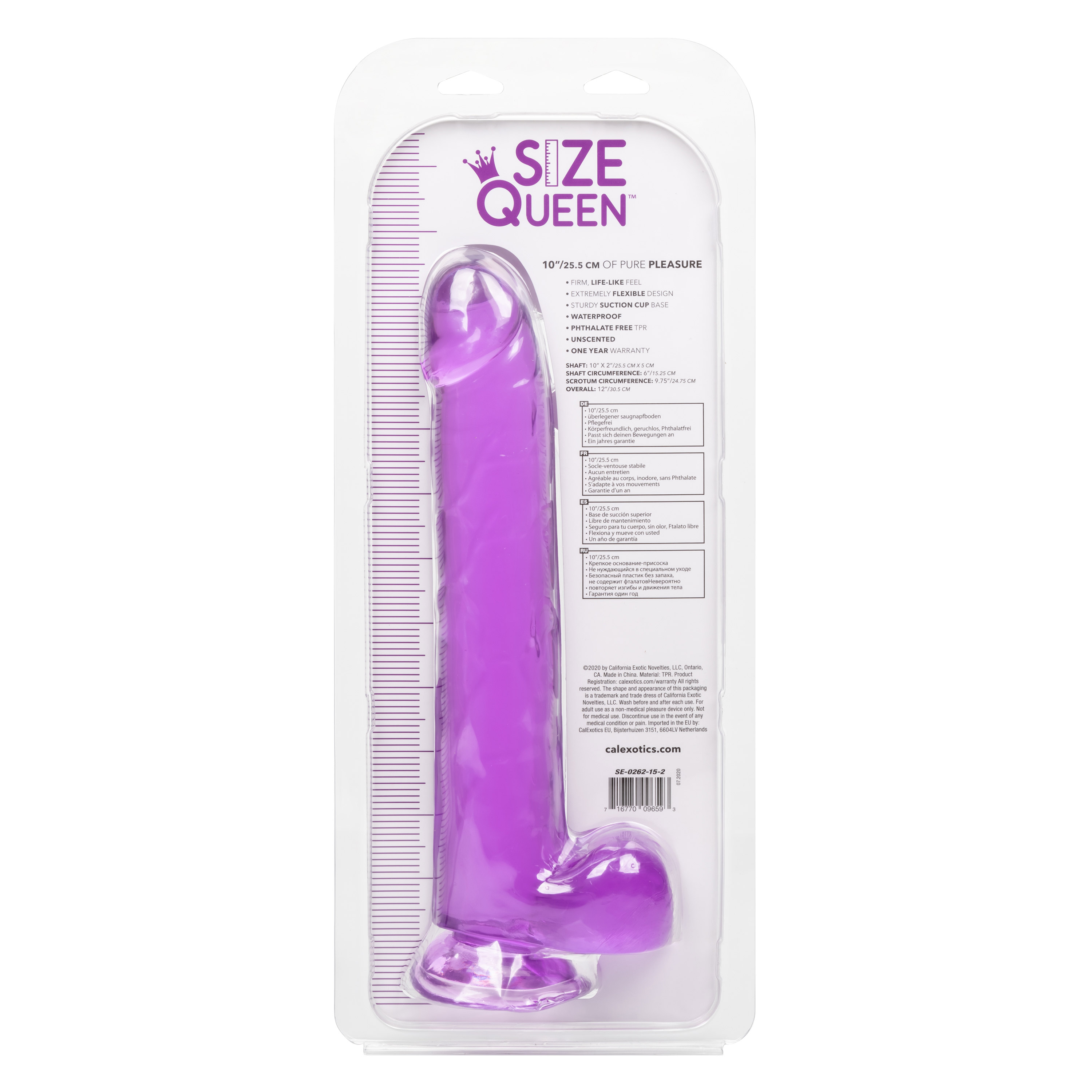 size queen   inch .cm purple 