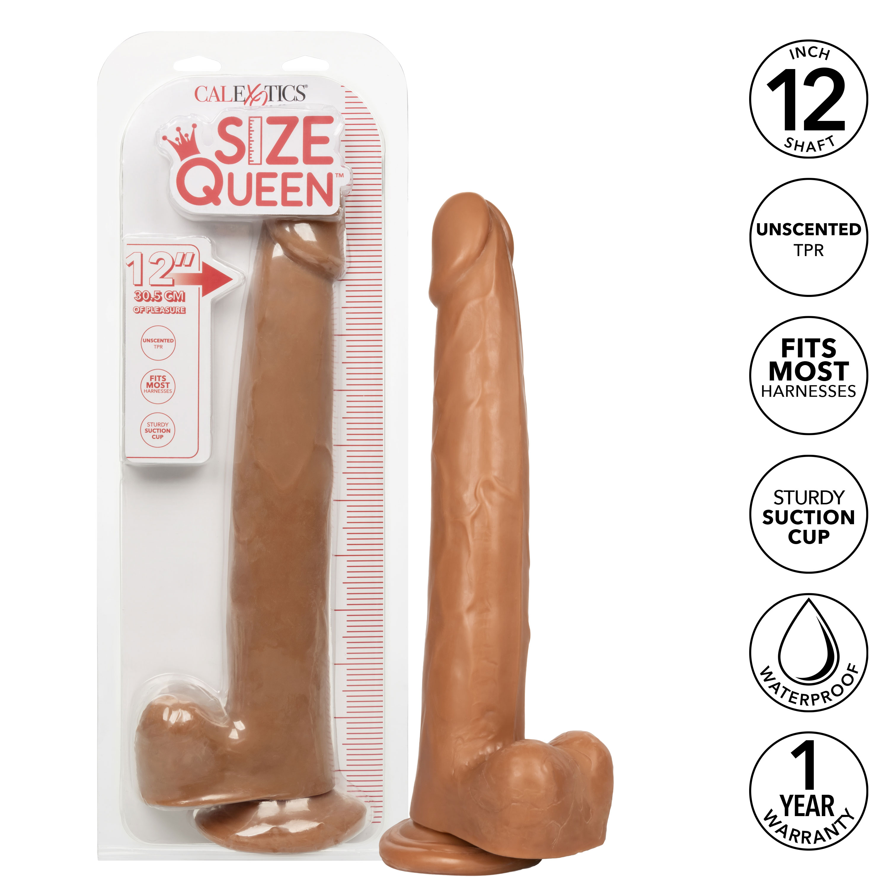 size queen  inch cm brown 