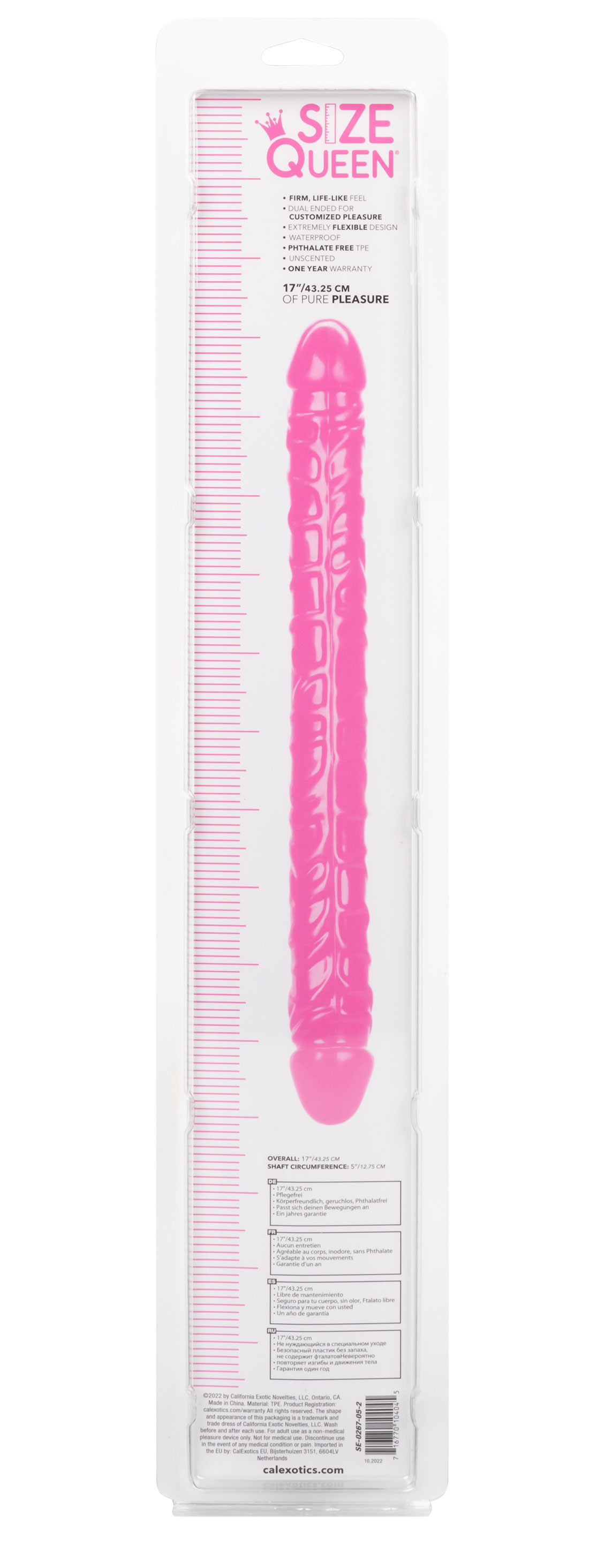 size queen  inch cm pink 