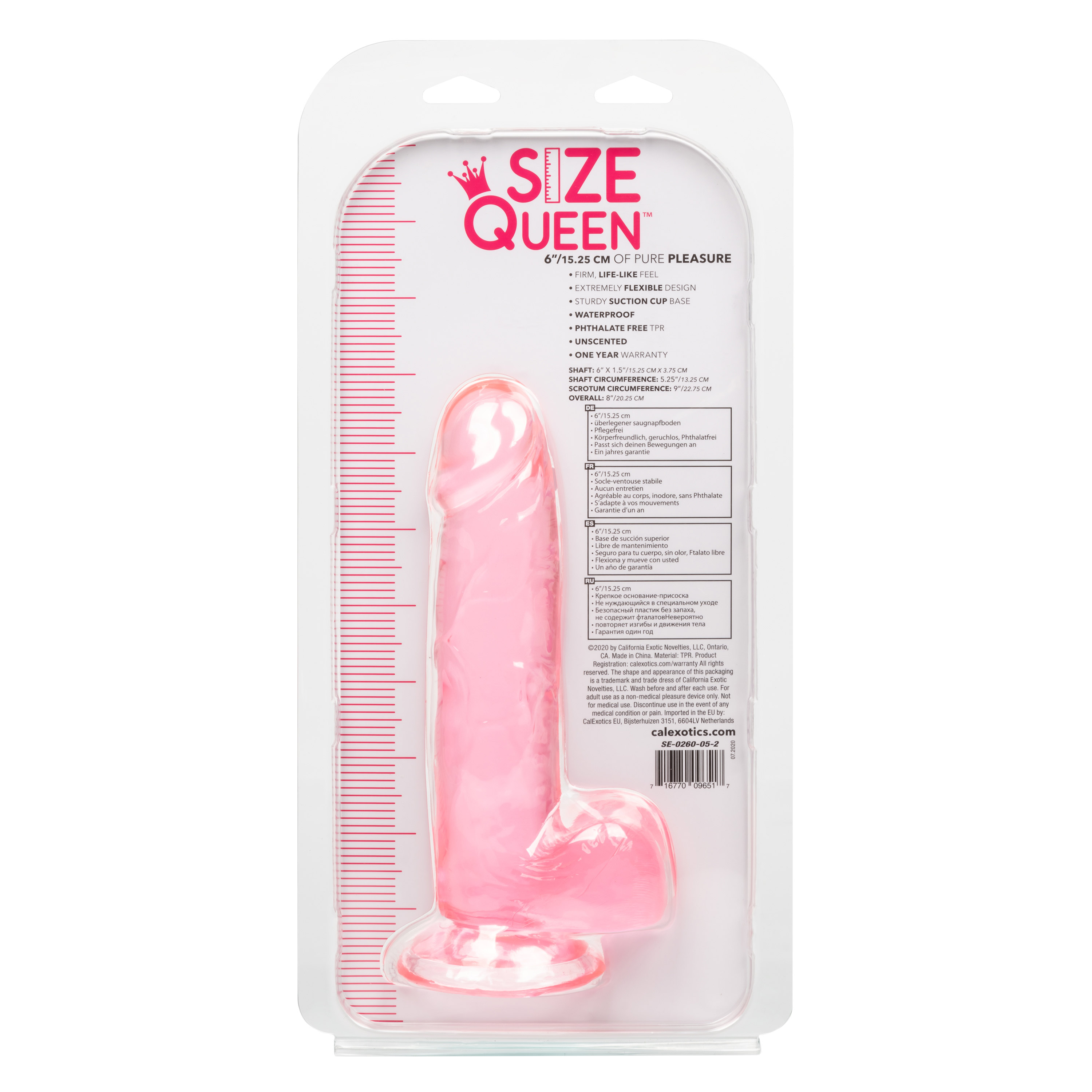 size queen  inch cm pink 