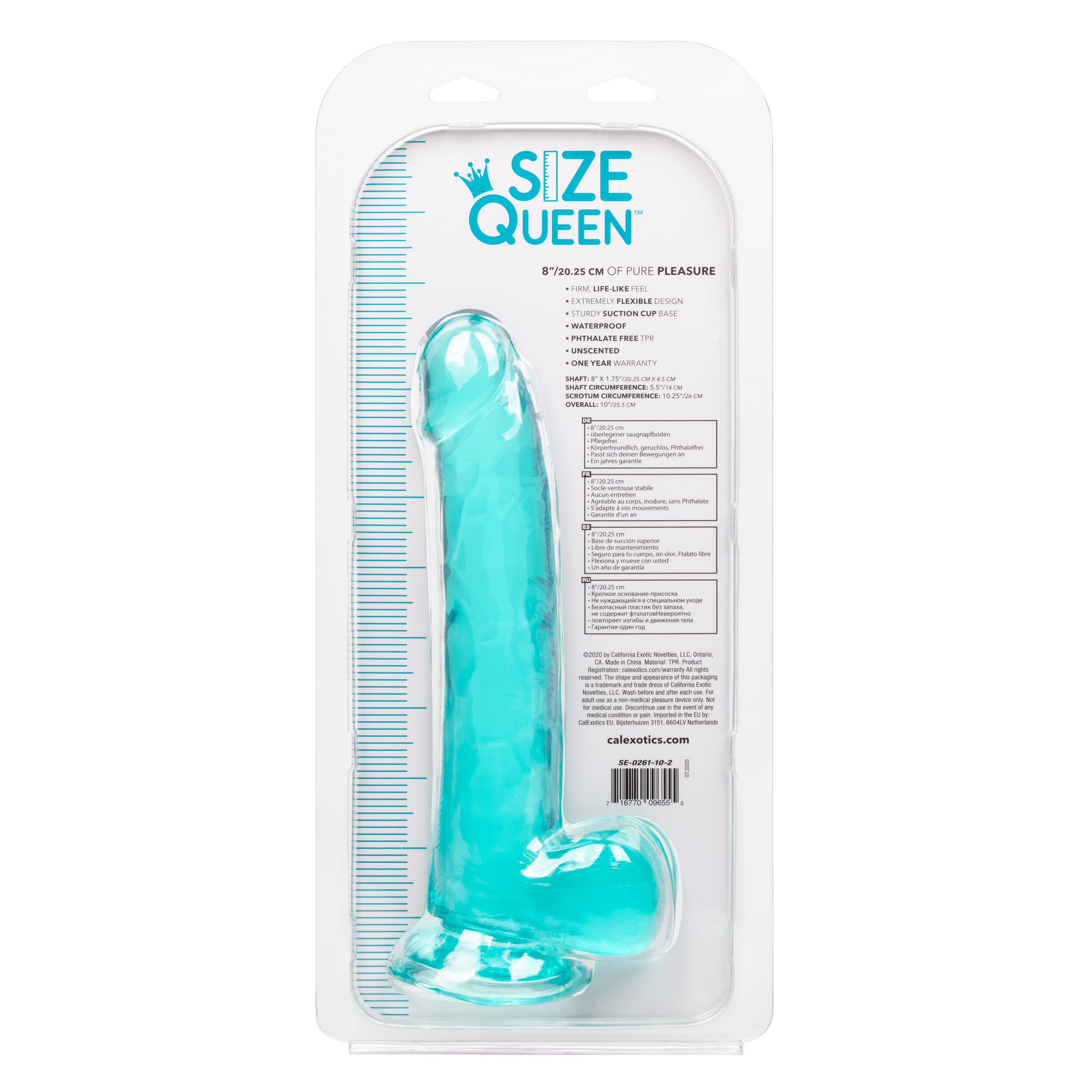 size queen  inch blue 