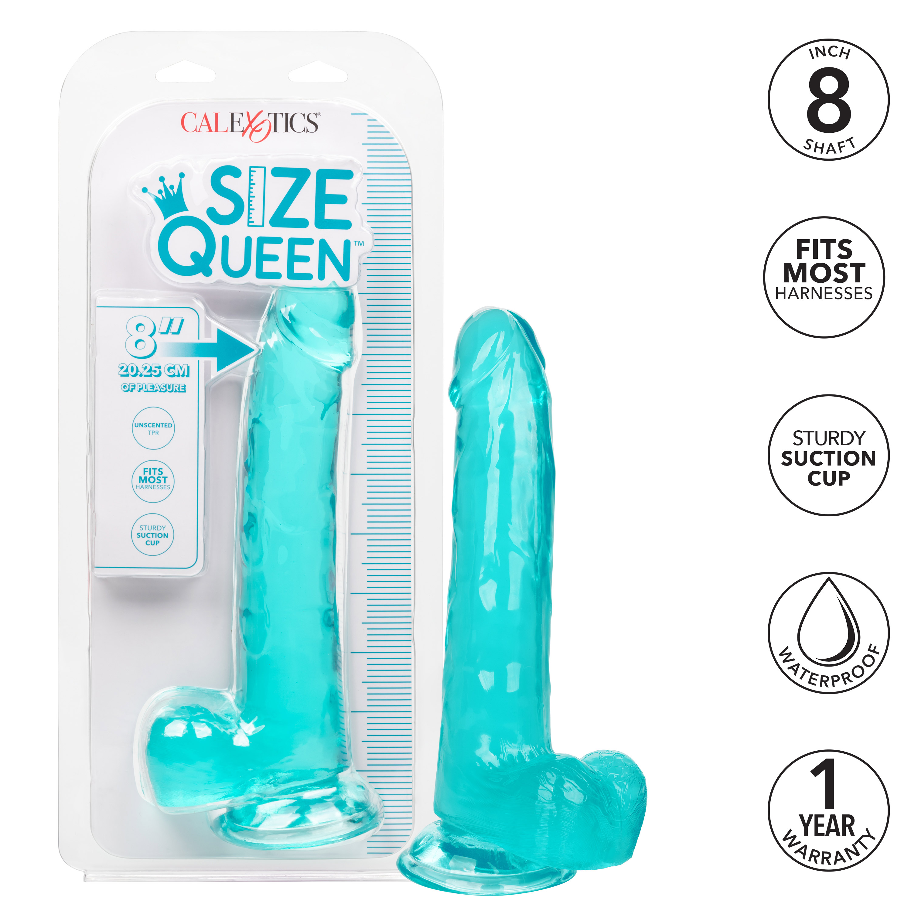 size queen  inch blue 