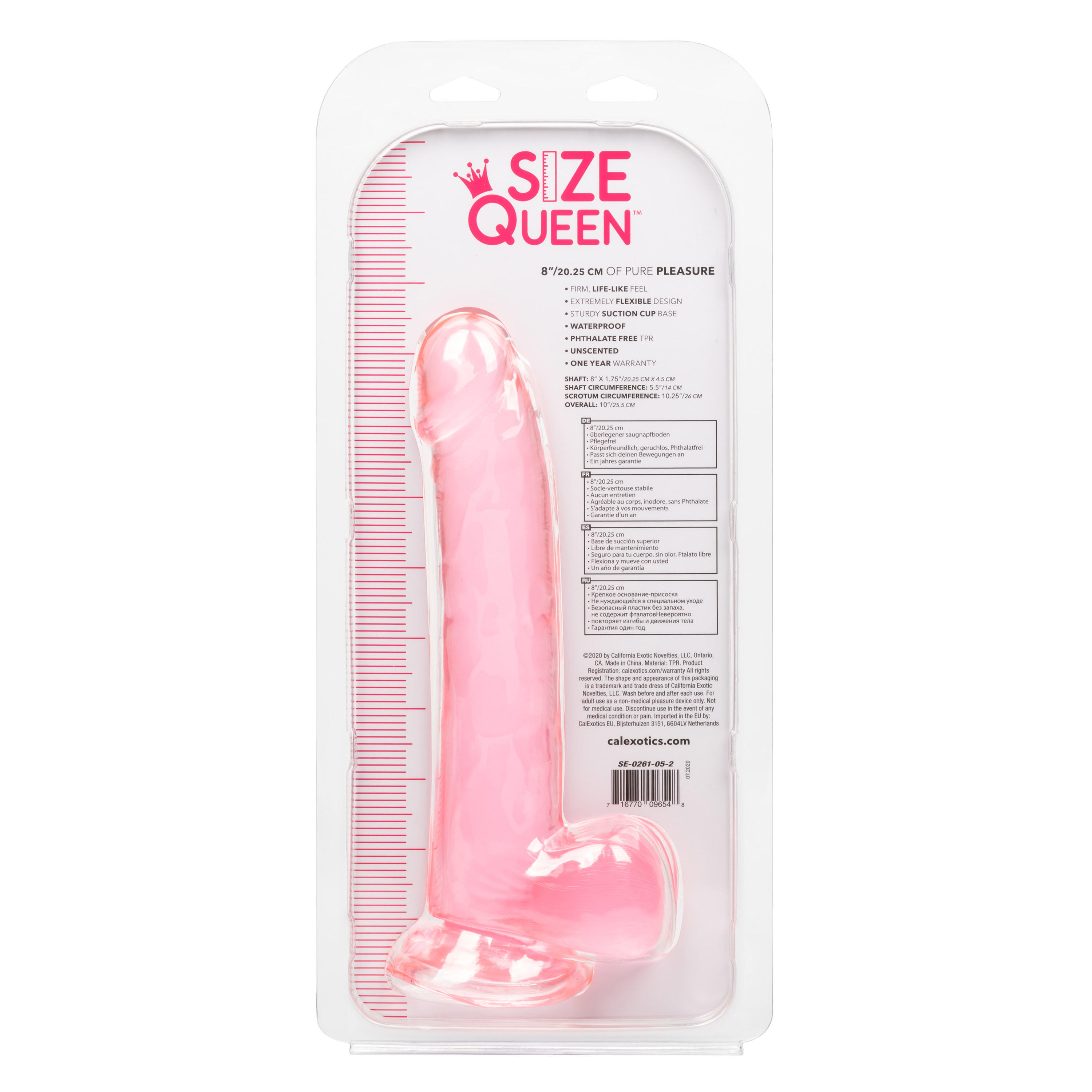 size queen  inch pink 