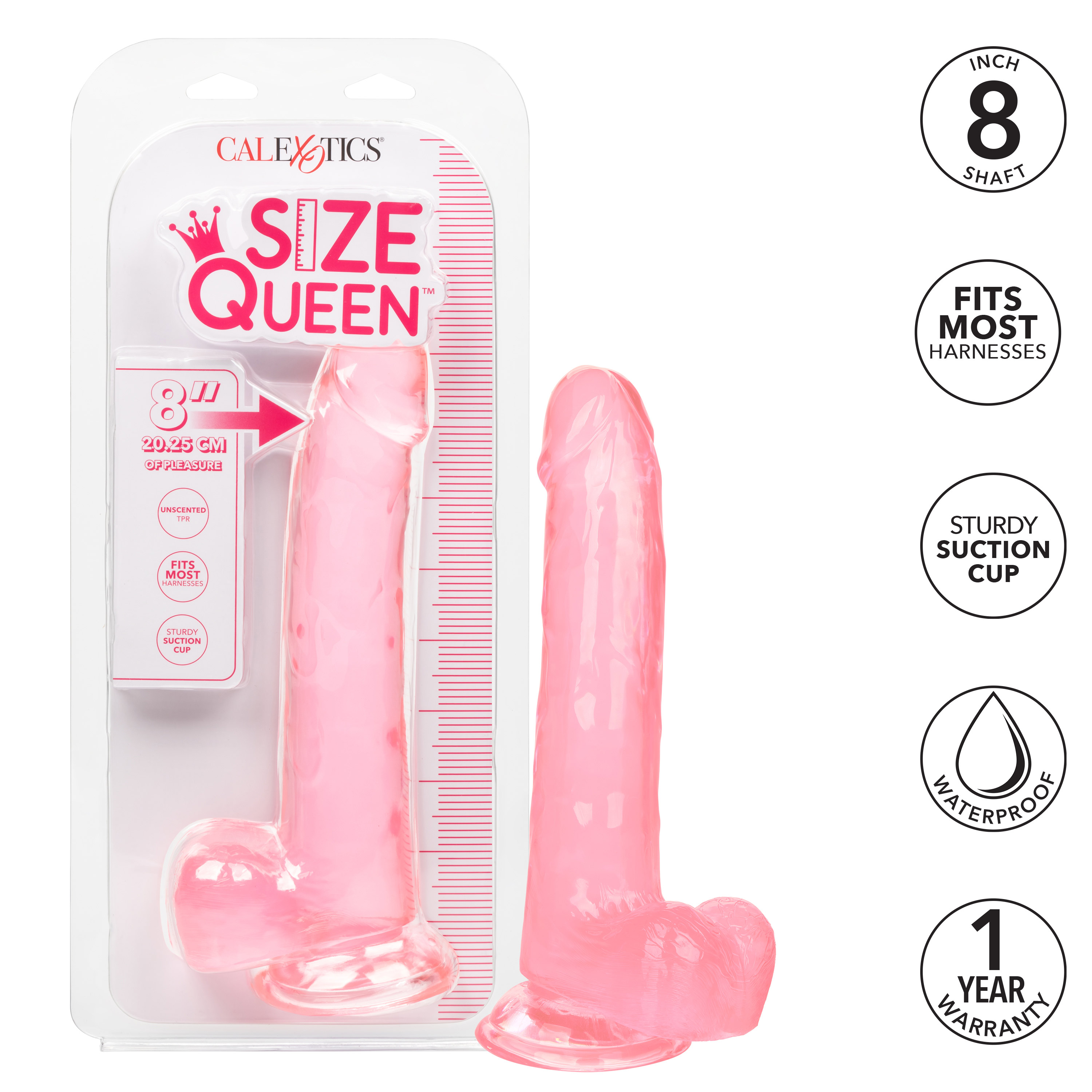 size queen  inch pink 