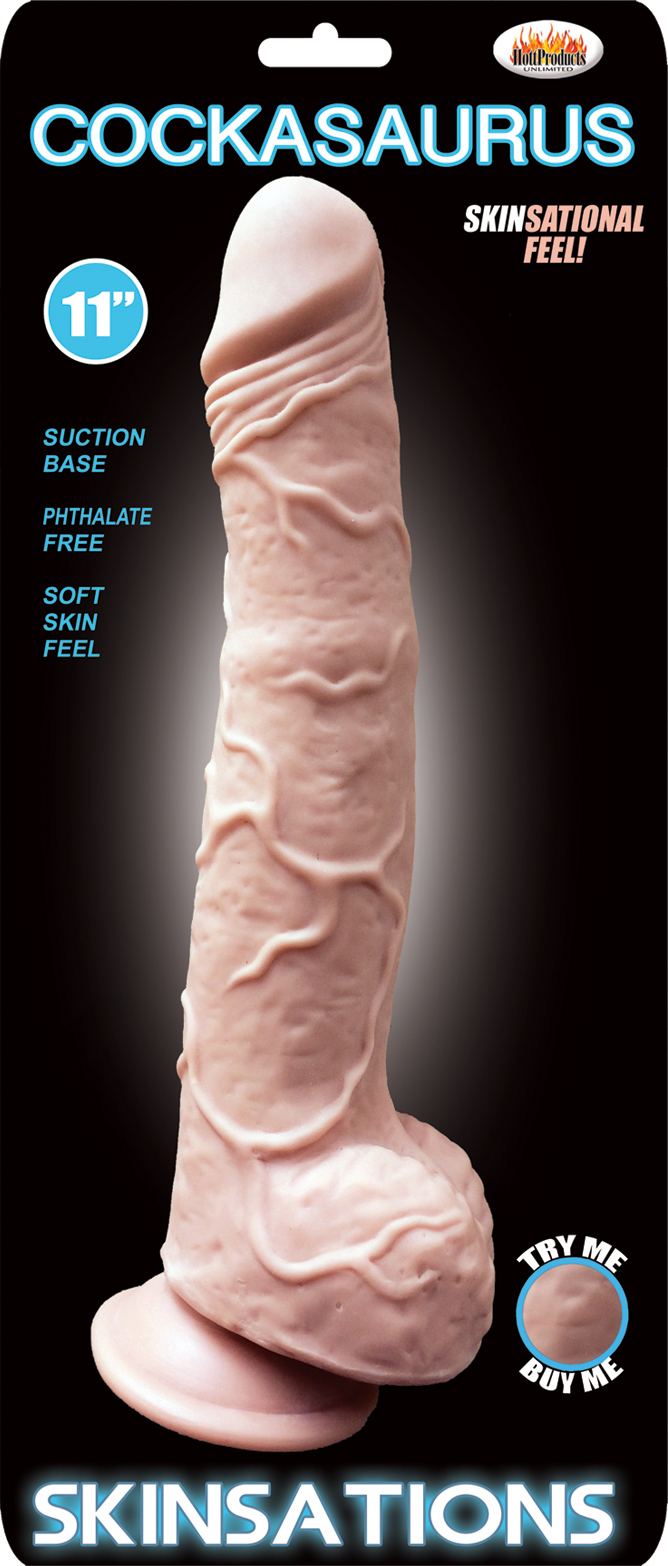 skinsations cockasaurus  inch dildo 