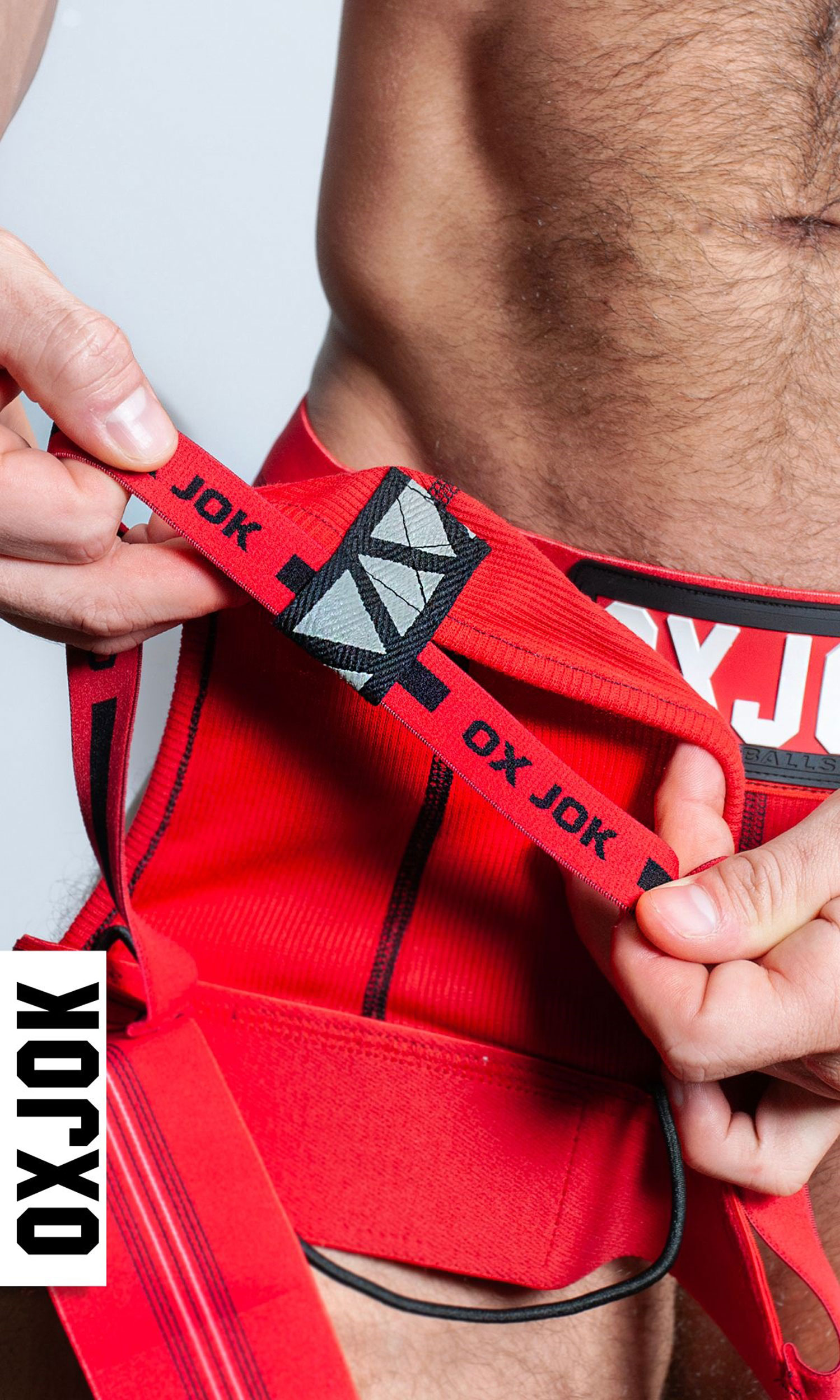 slingjock upthrust slider strap jock red hot medium 